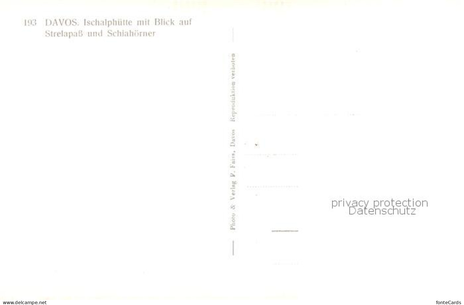13801967 Davos GR Ischalphuette Mit Strelapass Und Schiahoerner Davos GR - Otros & Sin Clasificación