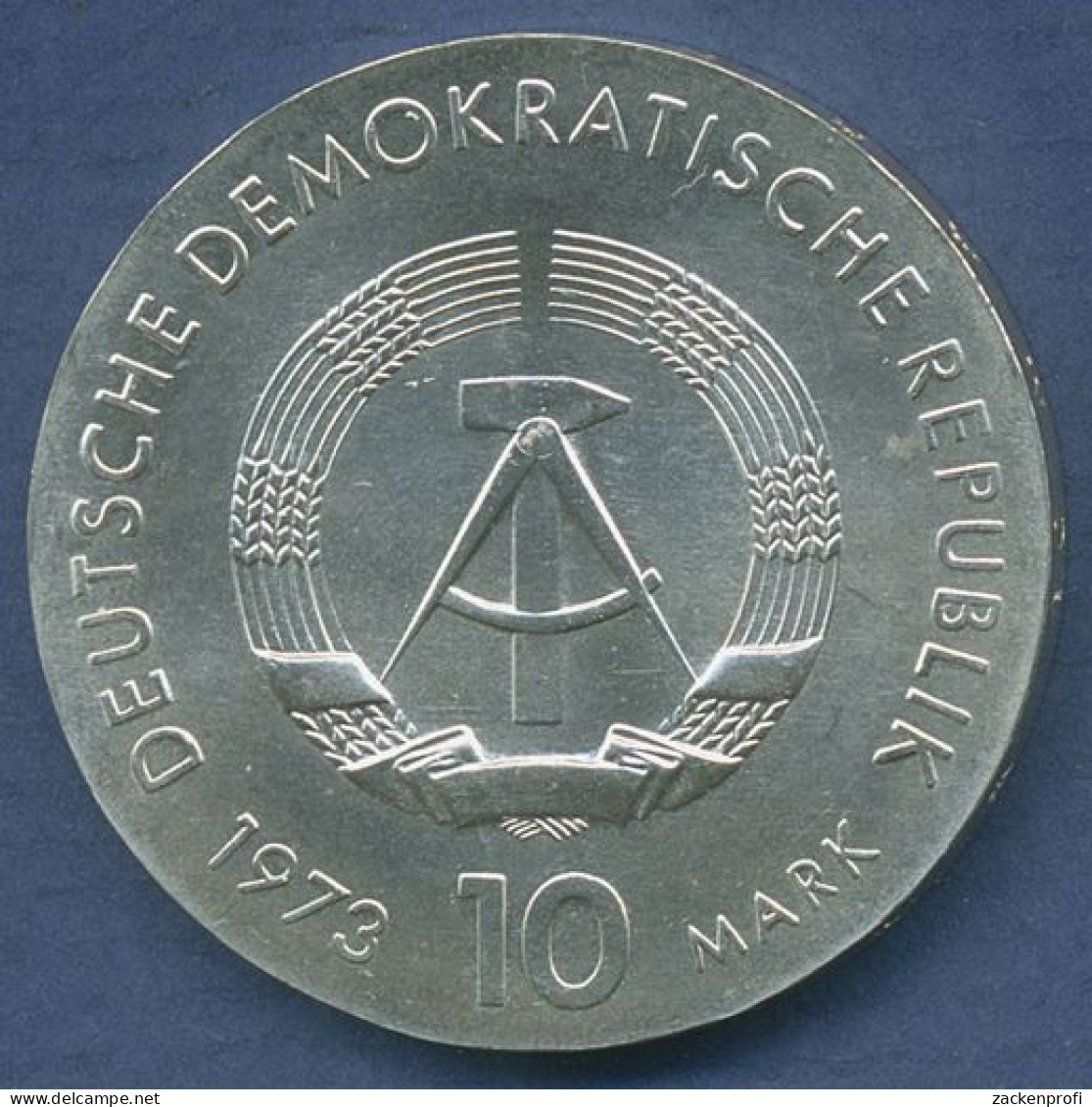 DDR 10 Mark 1973 Bertolt Brecht, J 1544 Vz/st (m6380) - Sonstige & Ohne Zuordnung