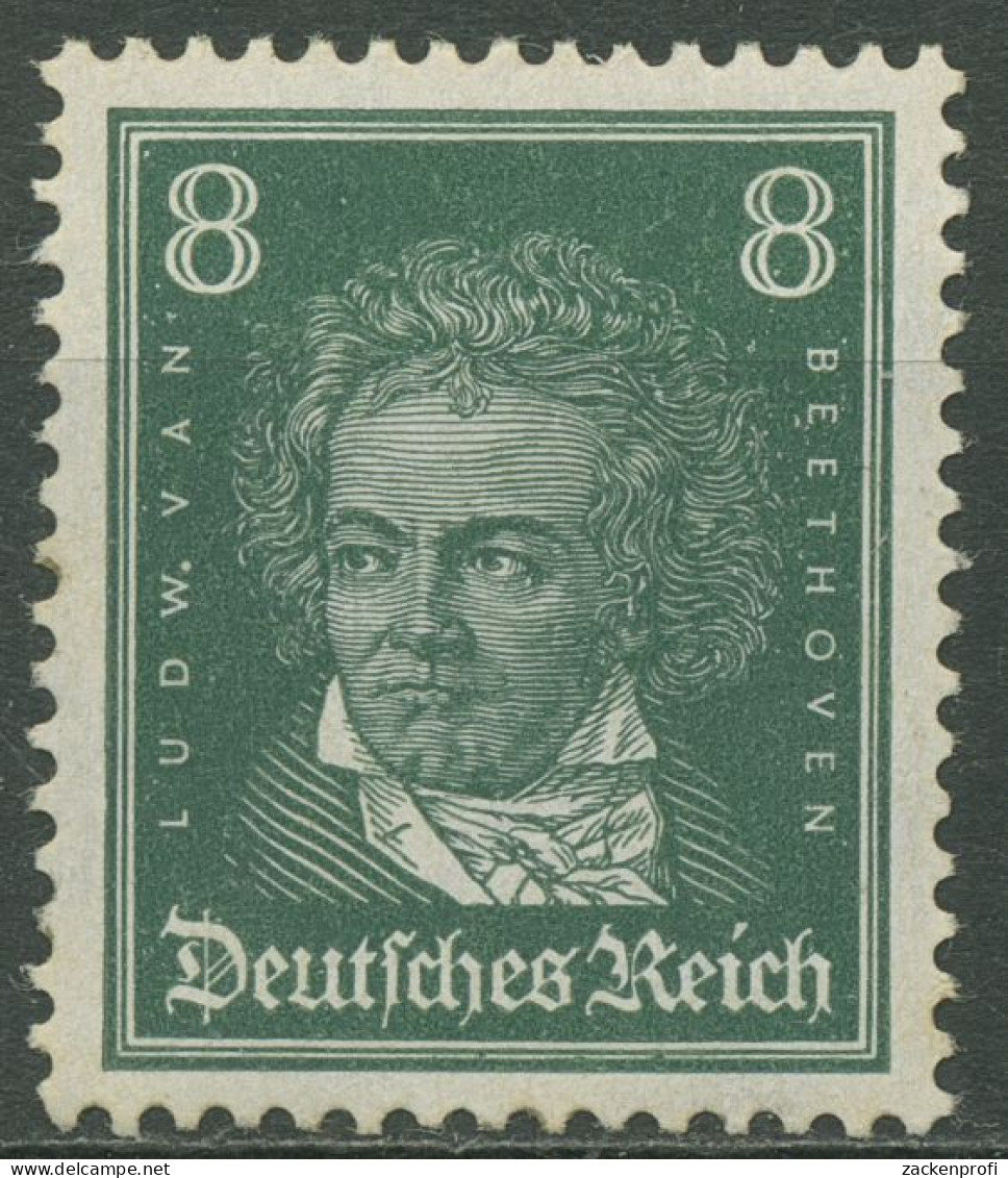 Deutsches Reich 1926 Berühmte Deutsche: Beethoven 389 Mit Falz - Neufs