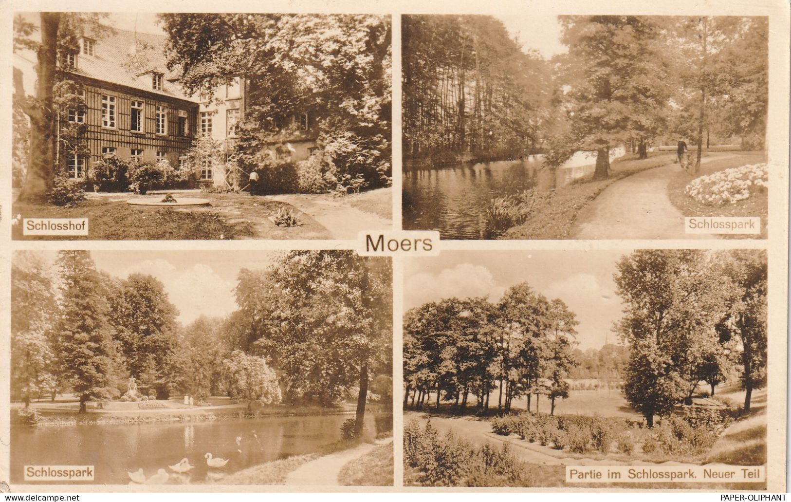 4130 MOERS, Schloß Und Schloßgarten, 1942 !! - Mörs