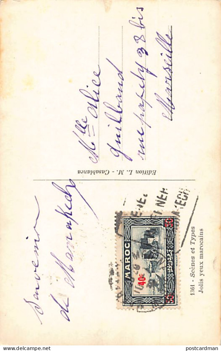 Maroc - Jolis Yeux Marocains - Ed. L.M. 1361 - Other & Unclassified