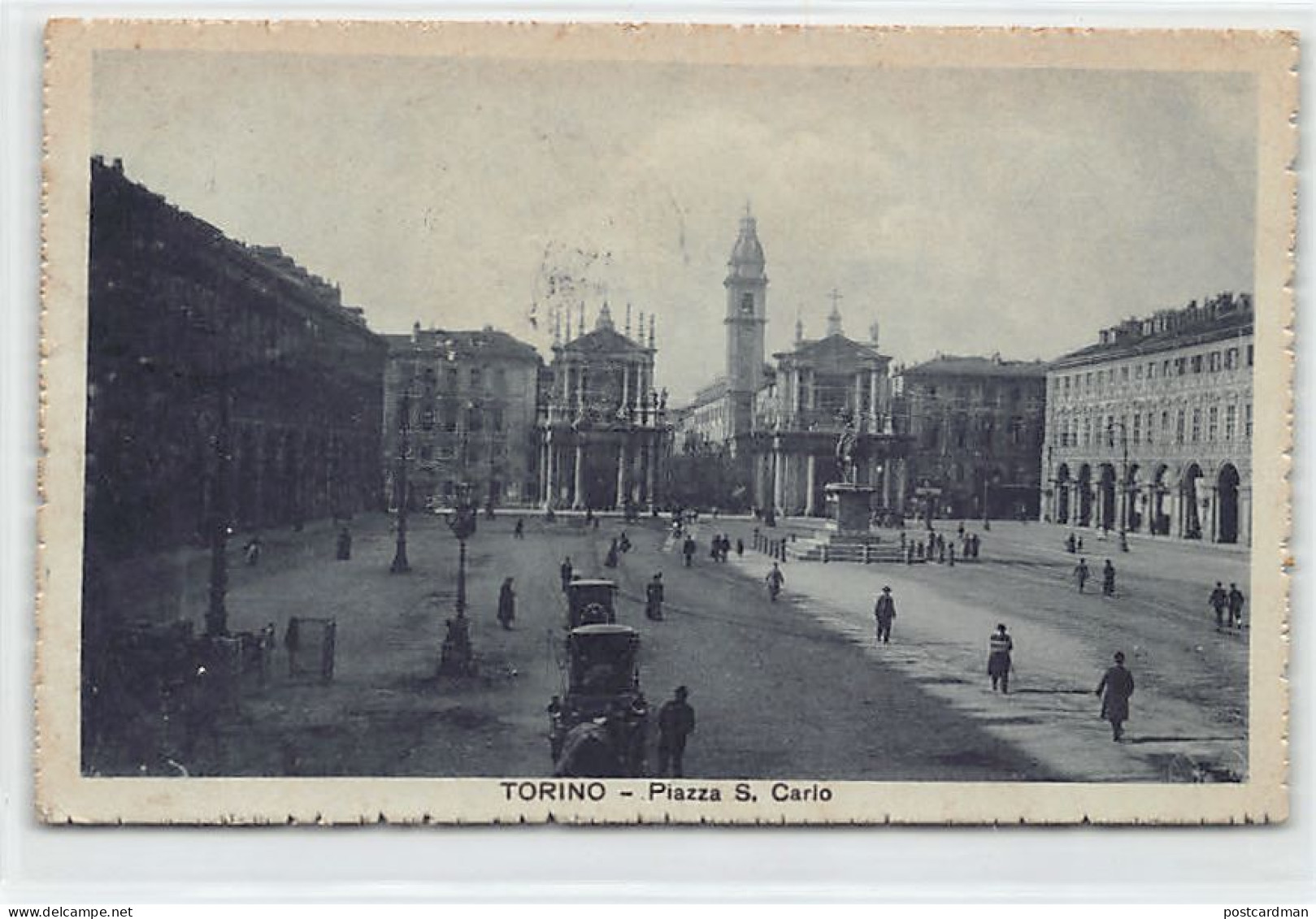 TORINO - Piazza S. Carlo - Lugares Y Plazas