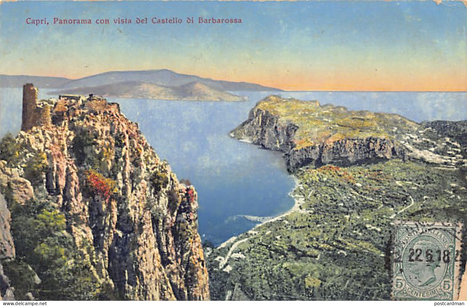 CAPRI (NA) Panorama Con Vista Del Castello Di Barbarossa - Other & Unclassified