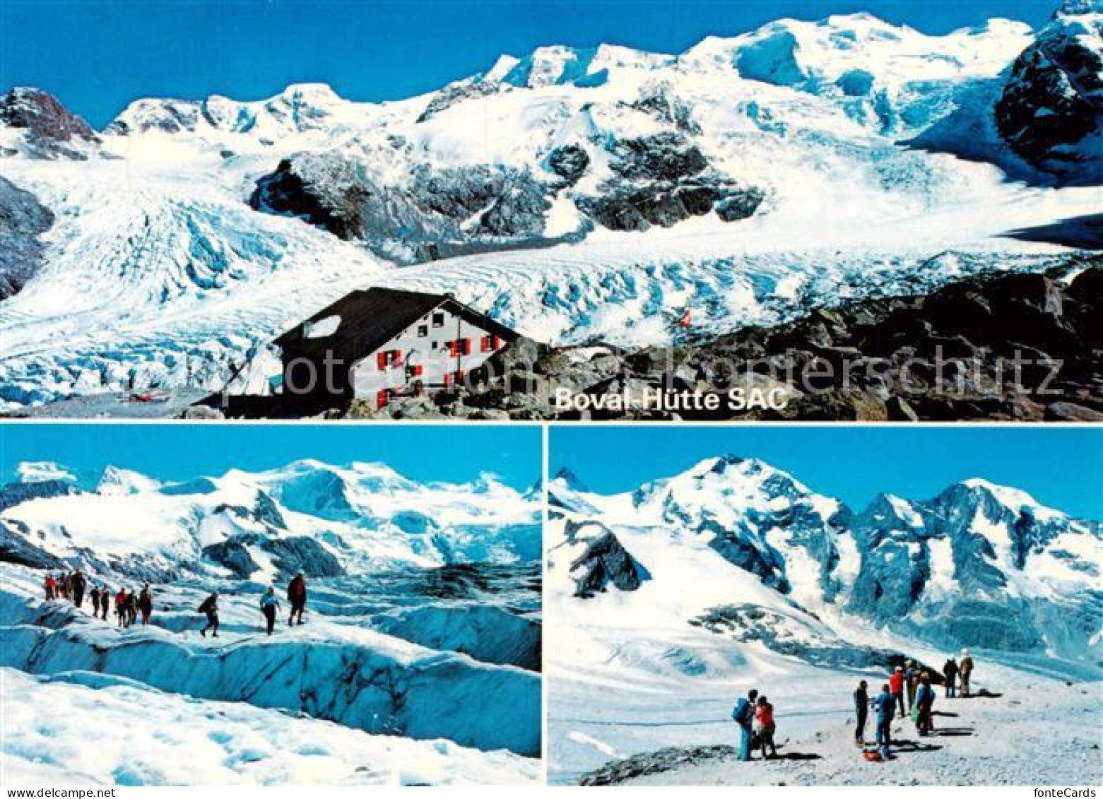 13801269 Bovalhuette SAC 2495m Morteratsch GR Pers- Und Morteratschgletscher Wan - Other & Unclassified