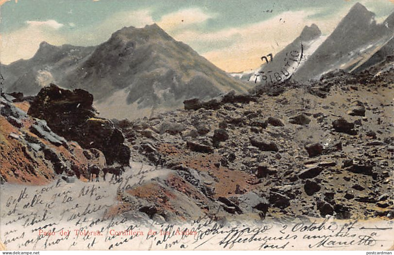 Argentina - Paso Del Tolorsa, Cordillera De Los Andes - Ed. R. Rosauer 309 - Argentine