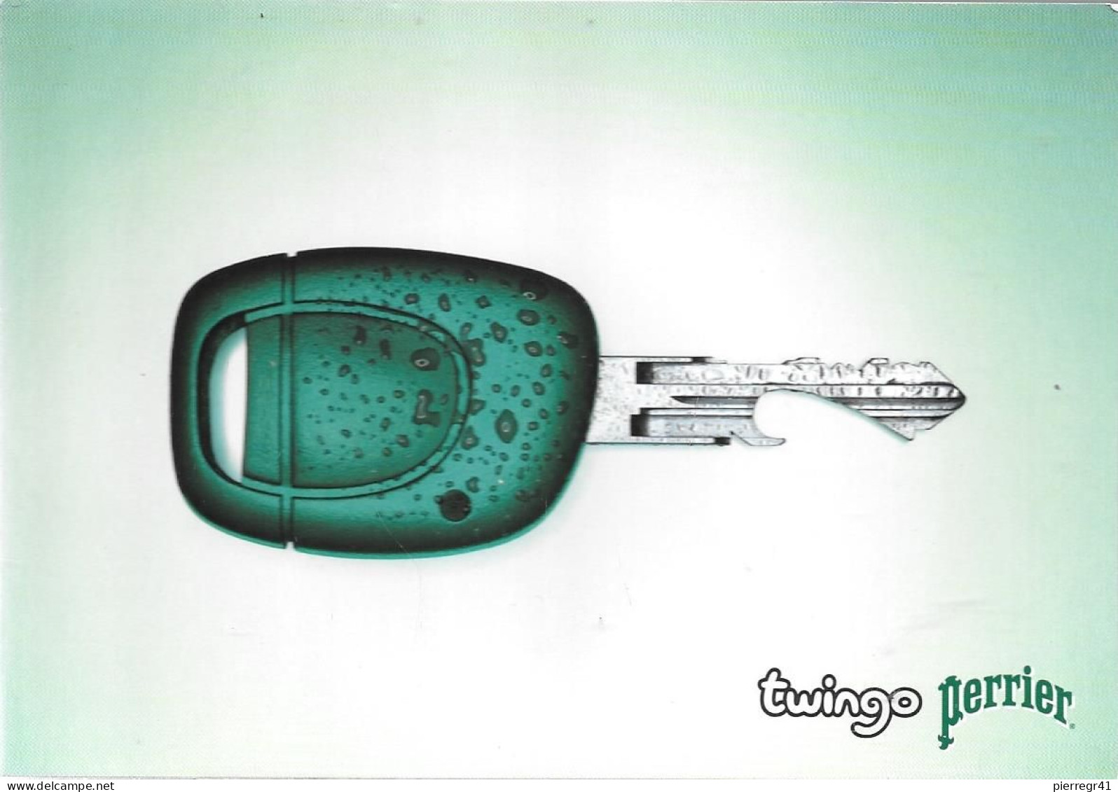 CPA-PUB-2001-RENAULT-VOITURE TWINGO-PERRIER-TBE - Advertising