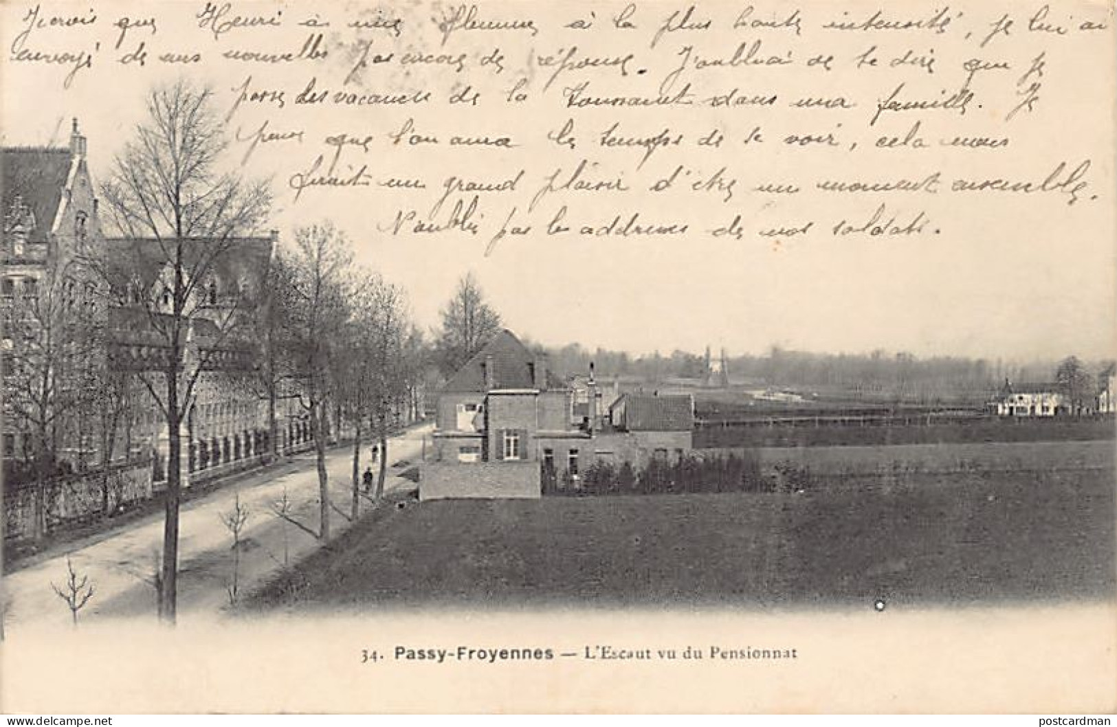 PASSY FROYENNES (Hainaut) L'Escaut Vu Du Pensionnat - Sonstige & Ohne Zuordnung