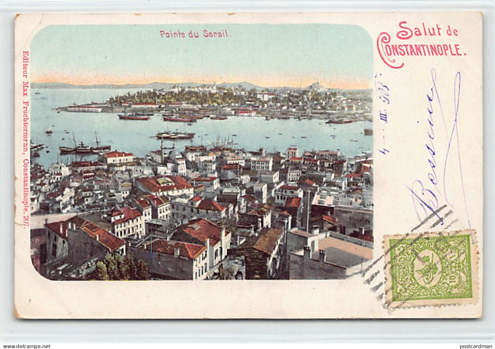 Turkey - ISTANBUL Constantinople - Pointe Du Sérail - Publ. Max Fruchtermann 207 - Turchia