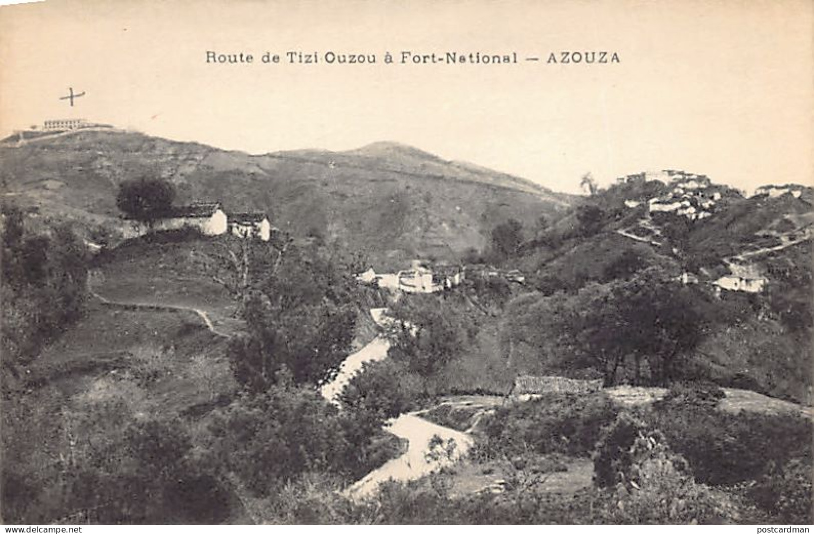 Algérie - AZOUZA Kabylie - Route De Tizi-Ouzou à Fort-National - Ed. B. & G. - Sonstige & Ohne Zuordnung