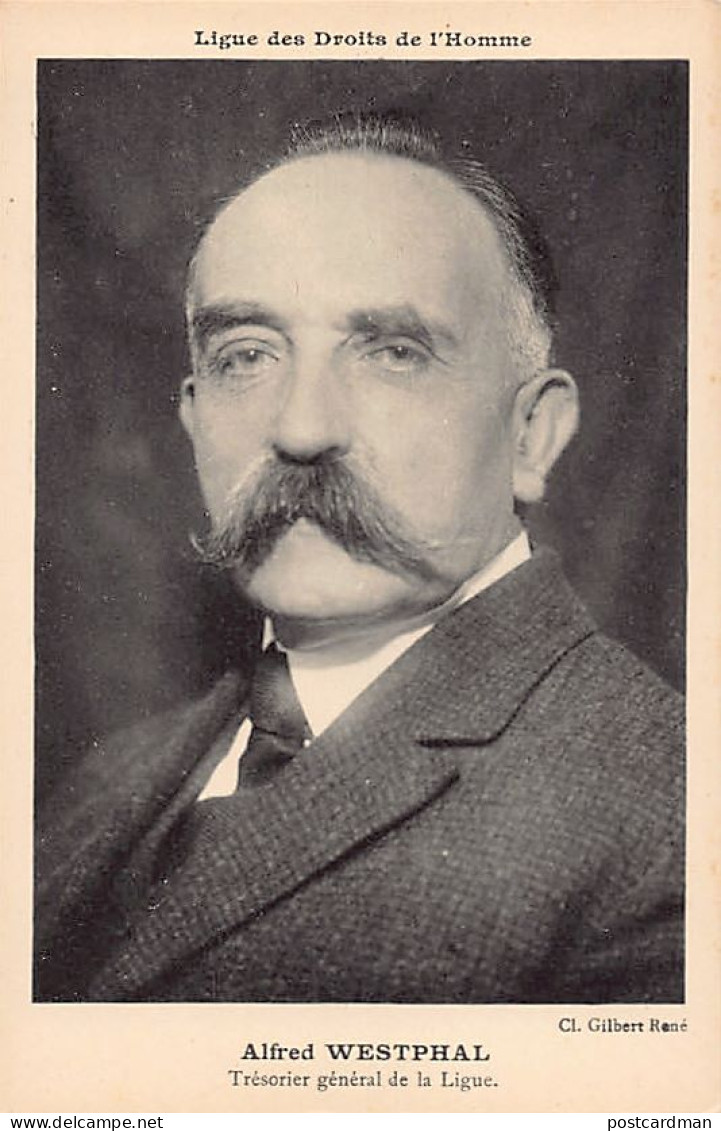 JUDAICA - France - Ligue Des Droits De L'Homme - Alfred Westphal, Membre Du Comité Central - Ed. Gilbert René  - Jewish