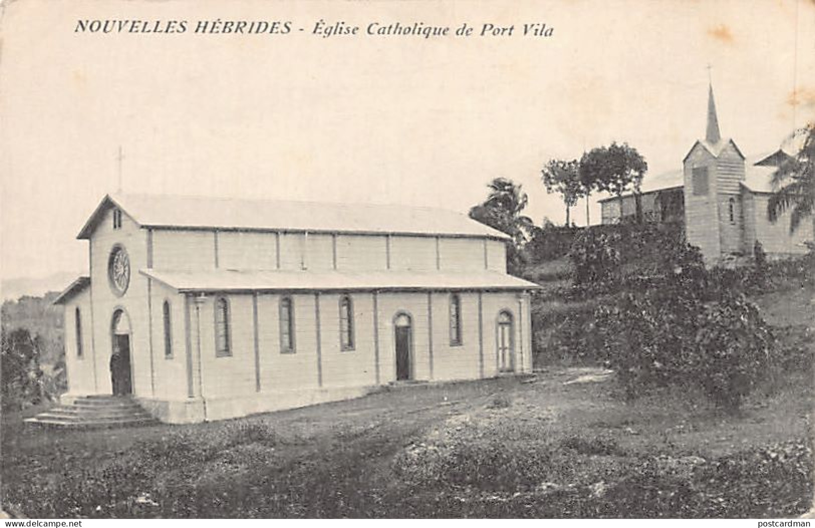 Vanuatu - New Hebrides - PORT VILA - Catholic Church - Publ. Barrau  - Vanuatu