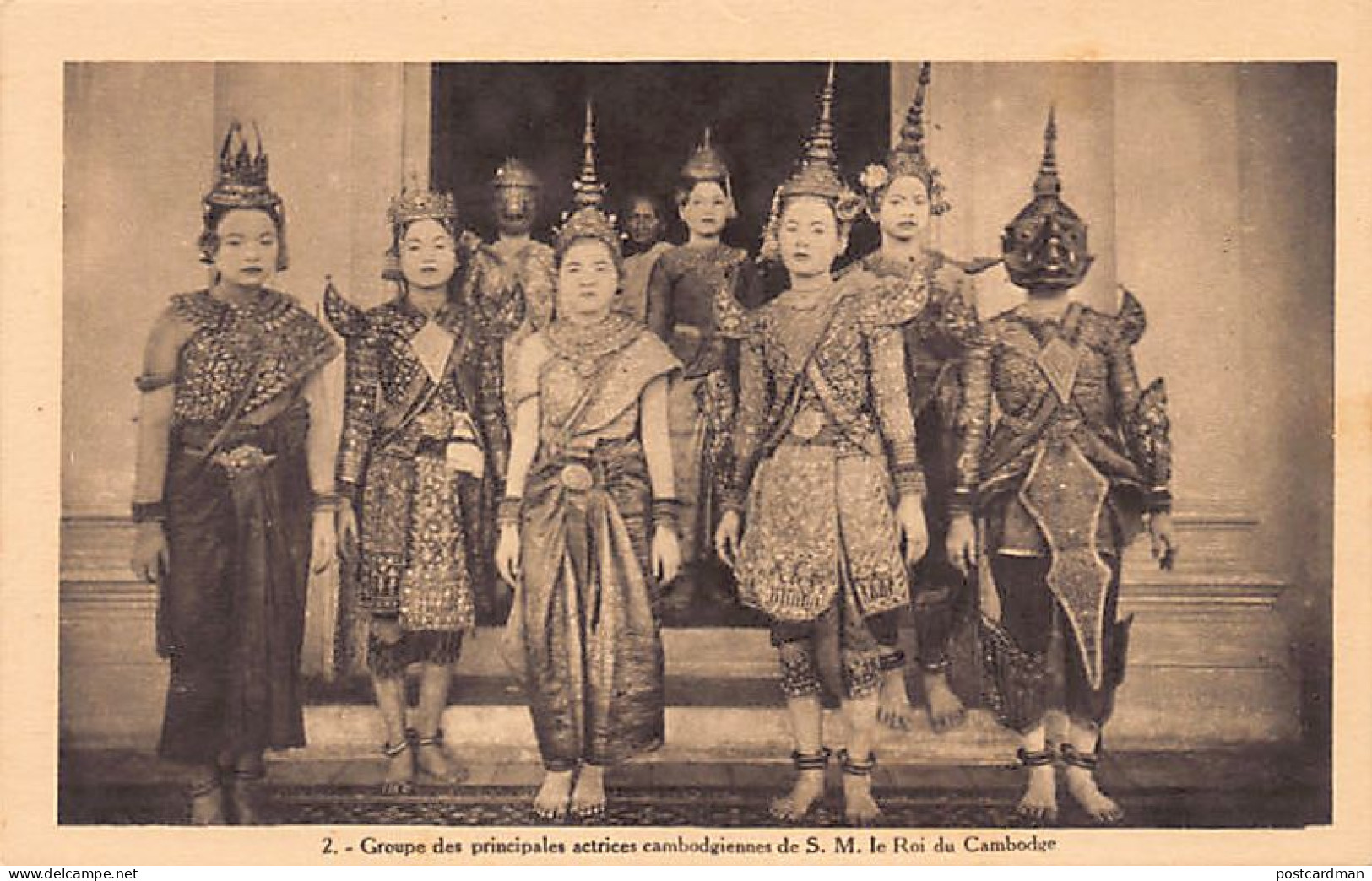 CAMBODGE - Groupe Des Principales Actrices Cambodgiennes De S.M. Le Roi Du Cambodge - Ed. Société Des Amis D'Angkor 2 - Kambodscha