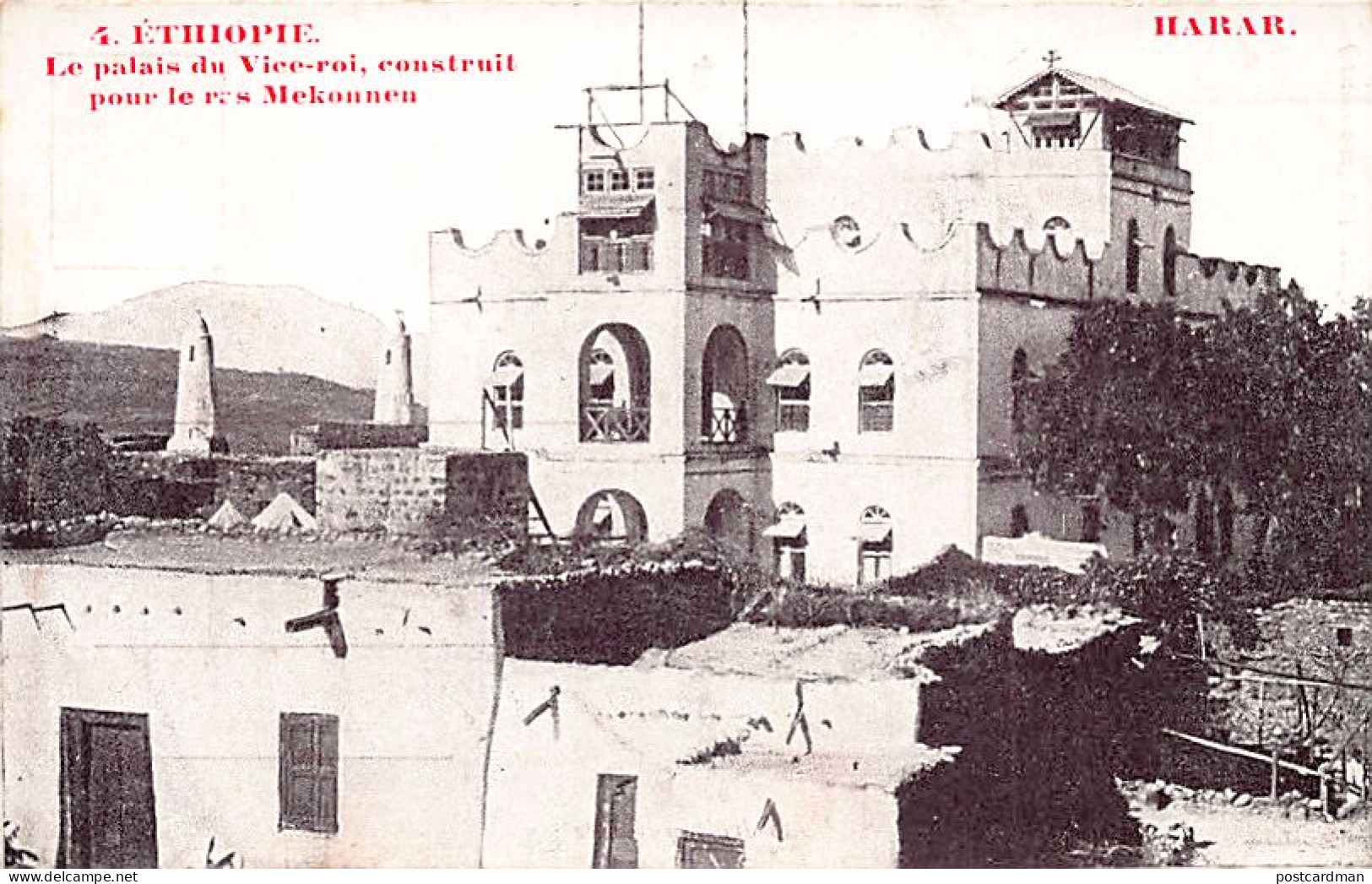 Ethiopia - HARAR - The Viceroy's Palace - Publ. St. Lazarus Printing House, Dire - Etiopía