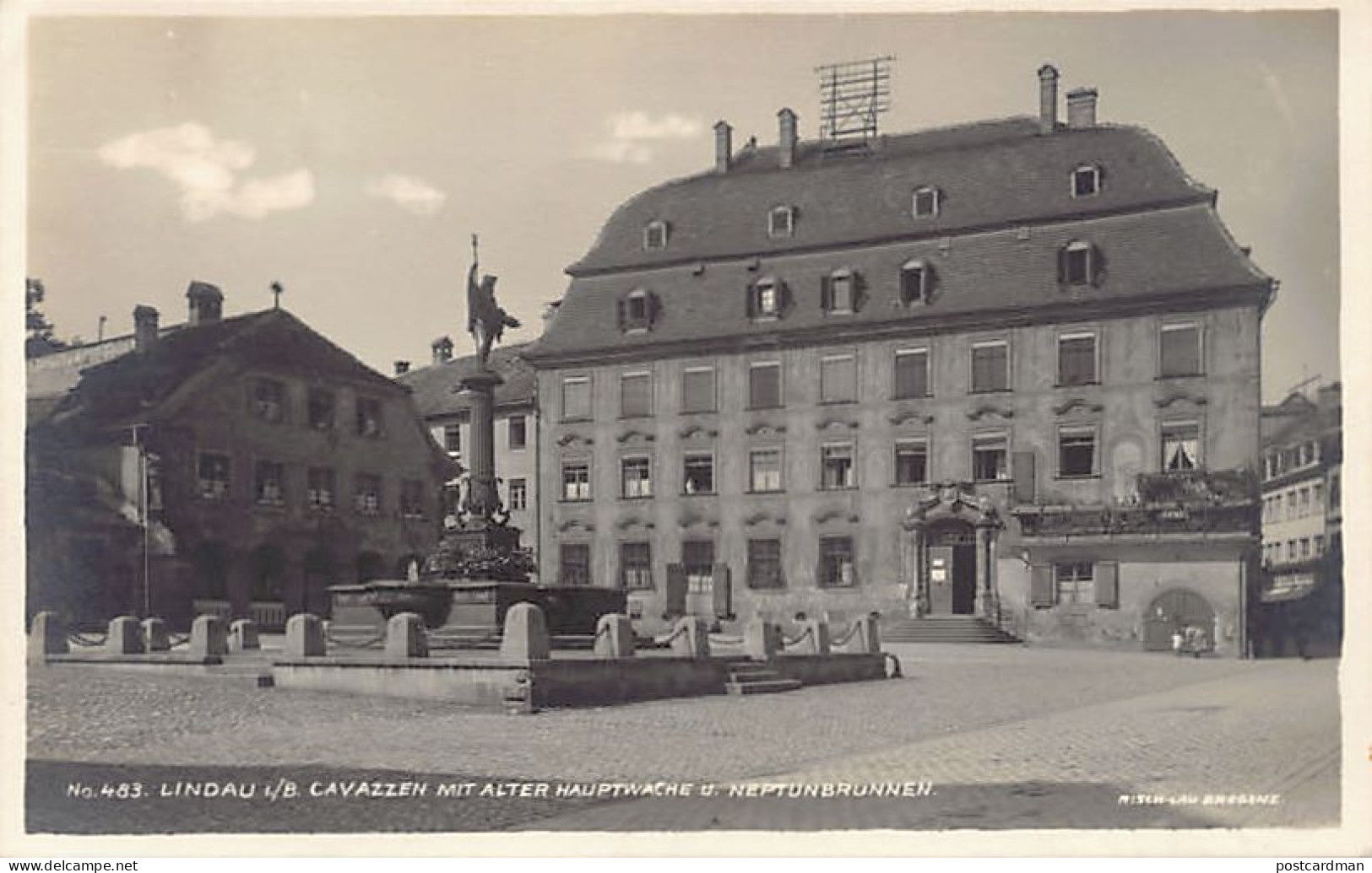 Deutschland - LINDAU A. Bodensee - Cavazzen Mit Alter Hauptwache U. Neptunbrunnen - Lindau A. Bodensee