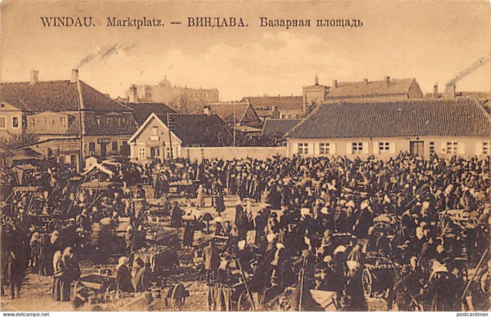 Latvia - VENTSPILS Windau - The Market - Publ. J. R. Zimmermann 8544 - Lettonie