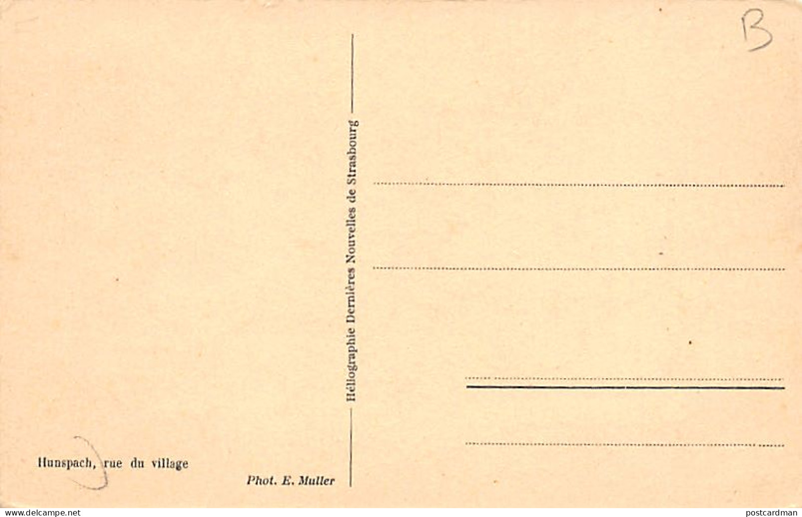 Hunspach - Rue Du Village - Photo E. Muller - Héliographie Dernières Nouvelles D'Alsace - Andere & Zonder Classificatie