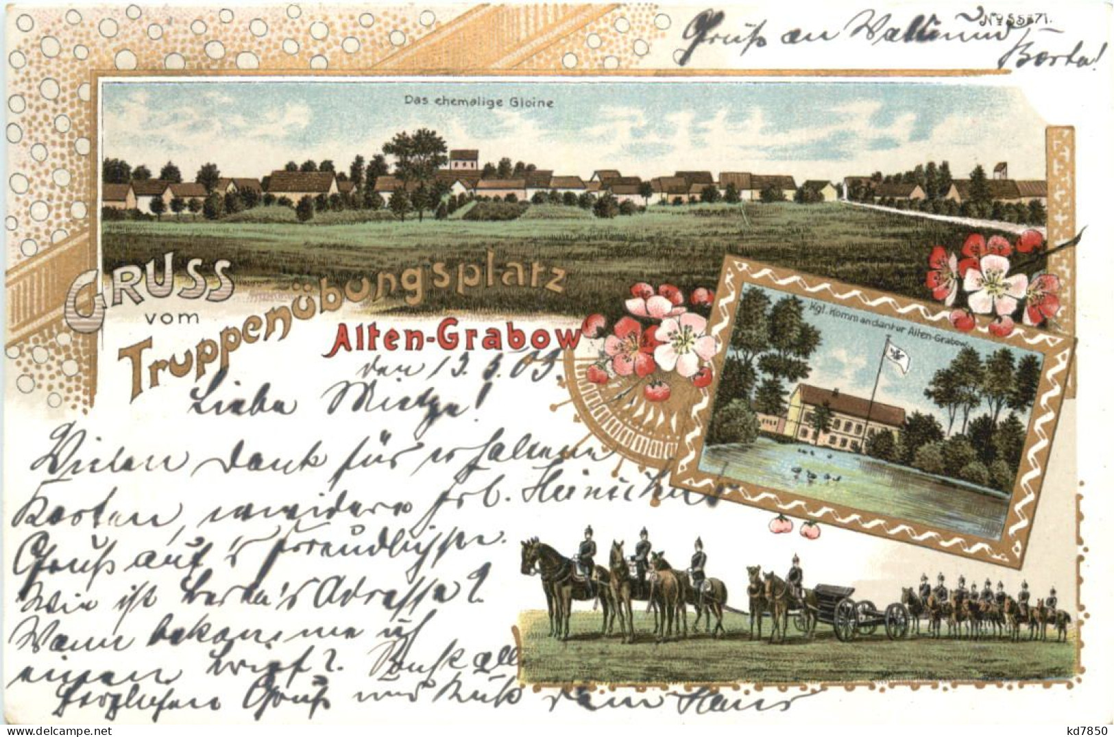 Gruss Vom Truppenübungsplatz Alten-Grabow - Litho - Other & Unclassified