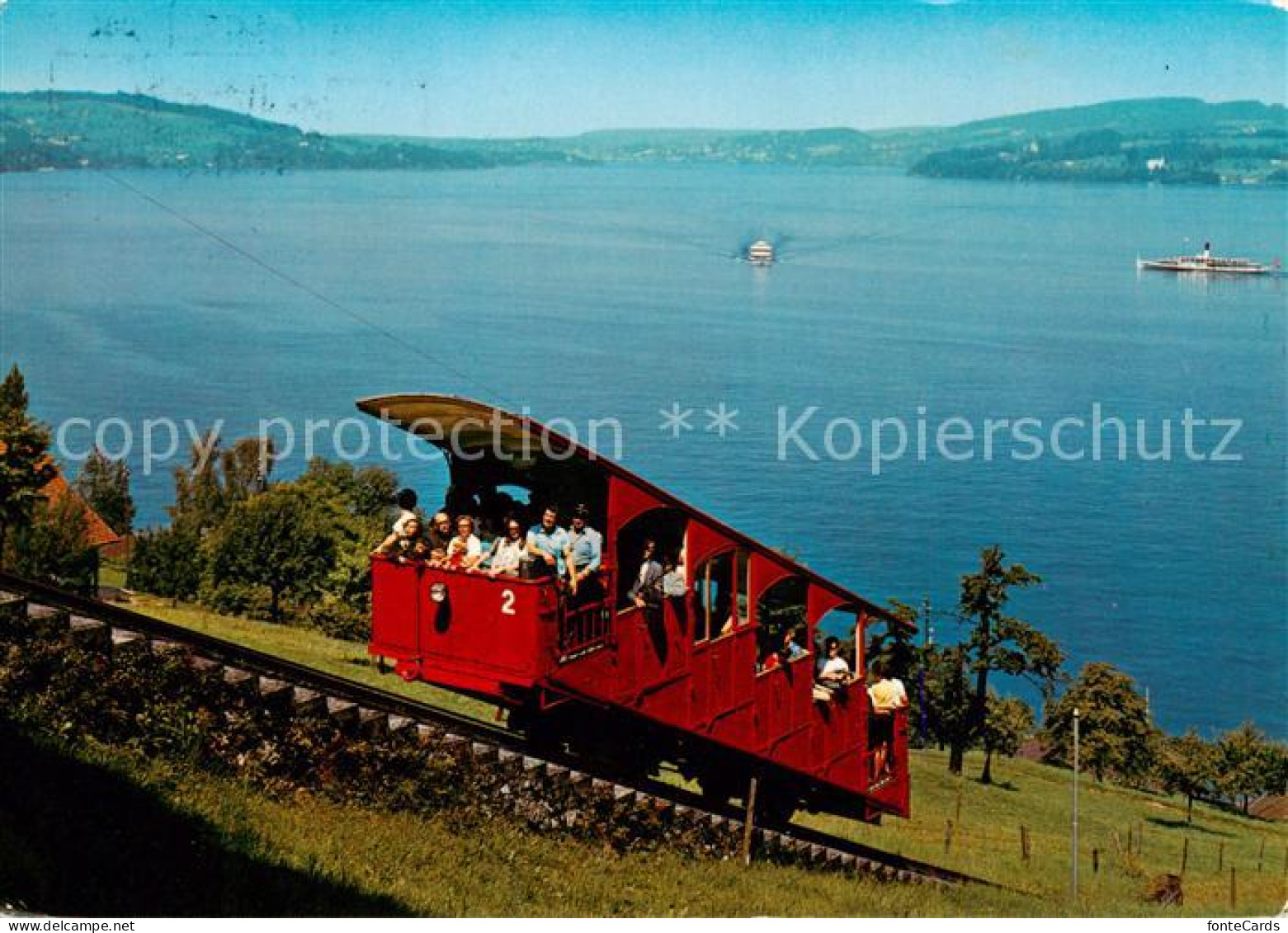 13801077 Vierwaldstaedtersee Vierwaldstaettersee SZ Drahtseilbahn Kehrsiten Buer - Autres & Non Classés