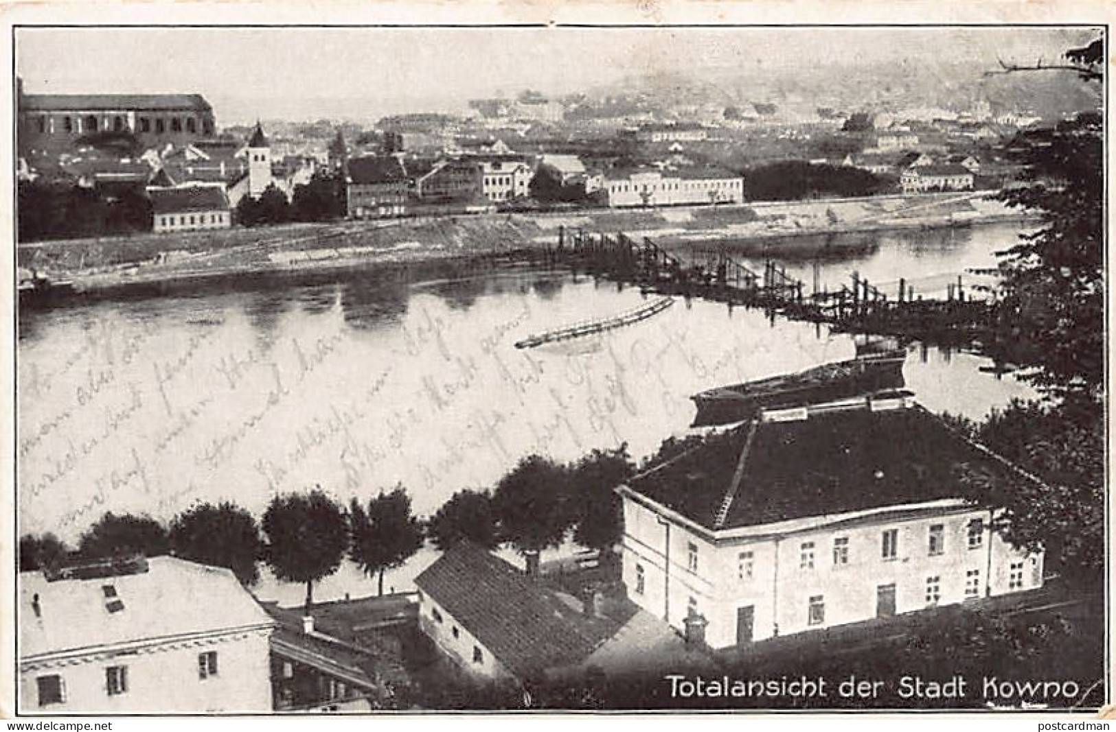 Lithuania - KAUNAS Kowno - Bird's Eye View - World War One - Publ. Hofphot. Kühlewindt  - Lituania