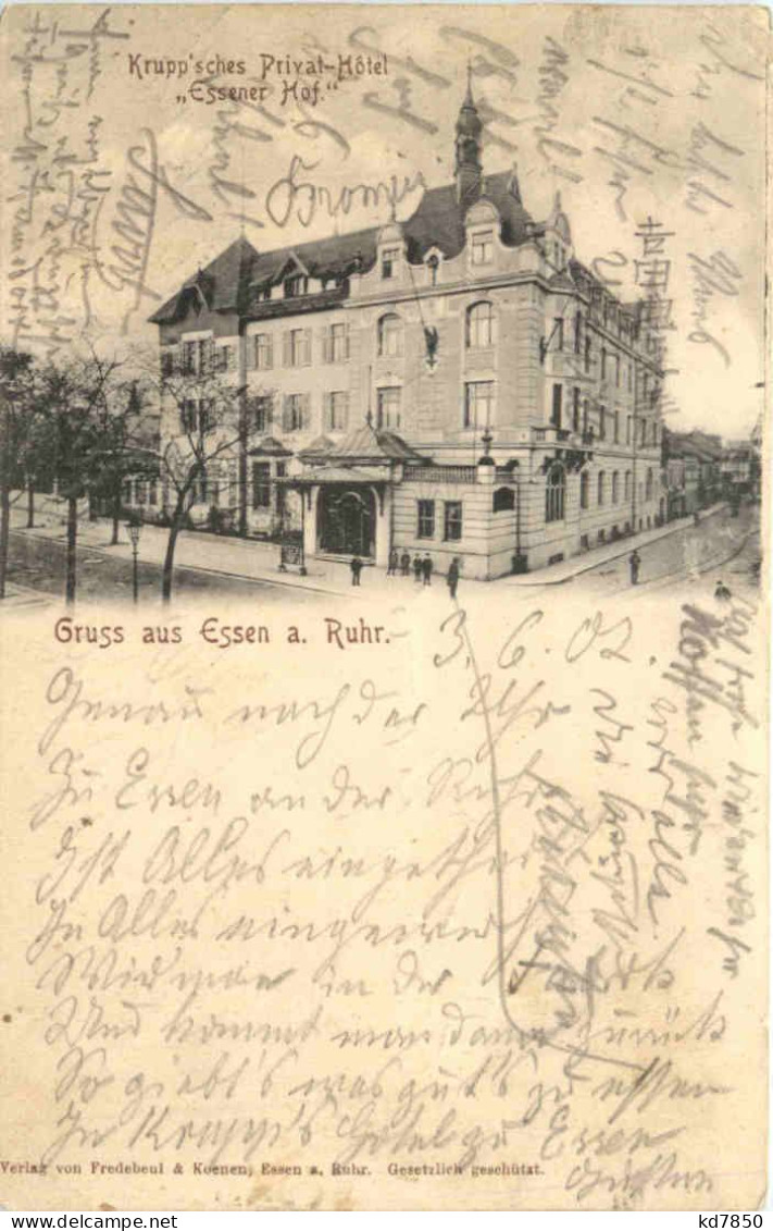 Gruss Aus Essen - Kruppsches Privat Hotel Essener Hof - Essen