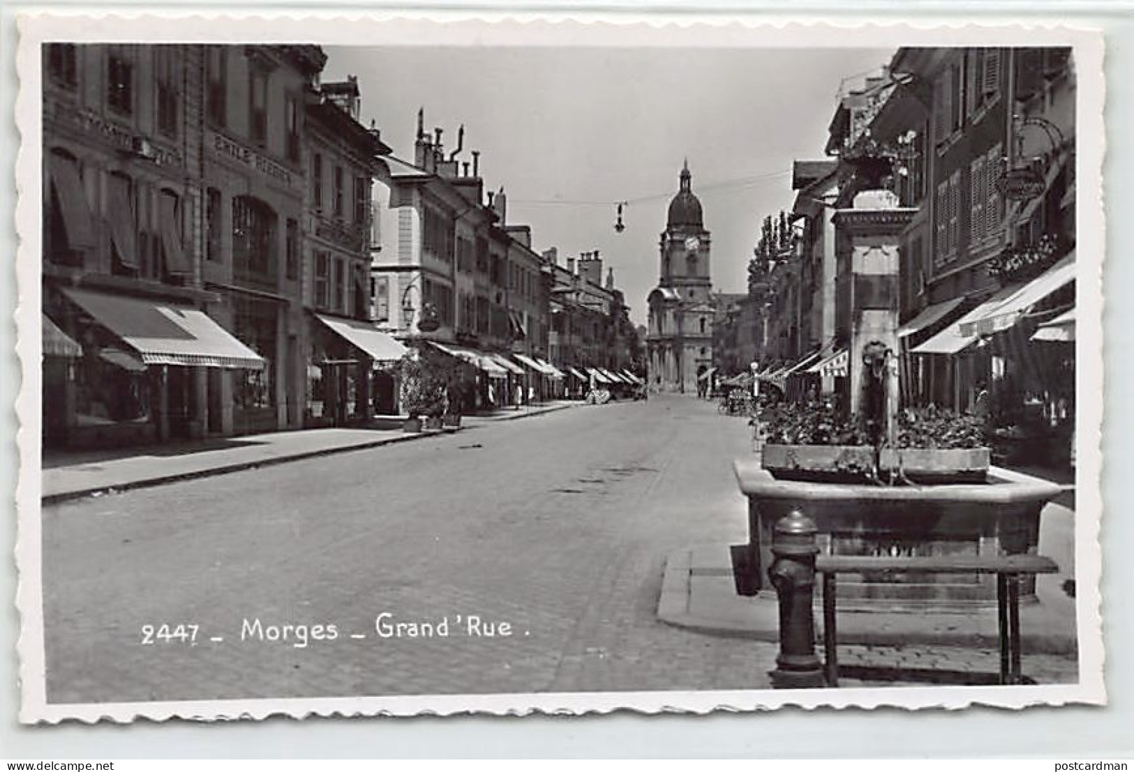 MORGES (VD) Grand'Rue -  Fontaine - Ed. Perrochet 2447 - Morges