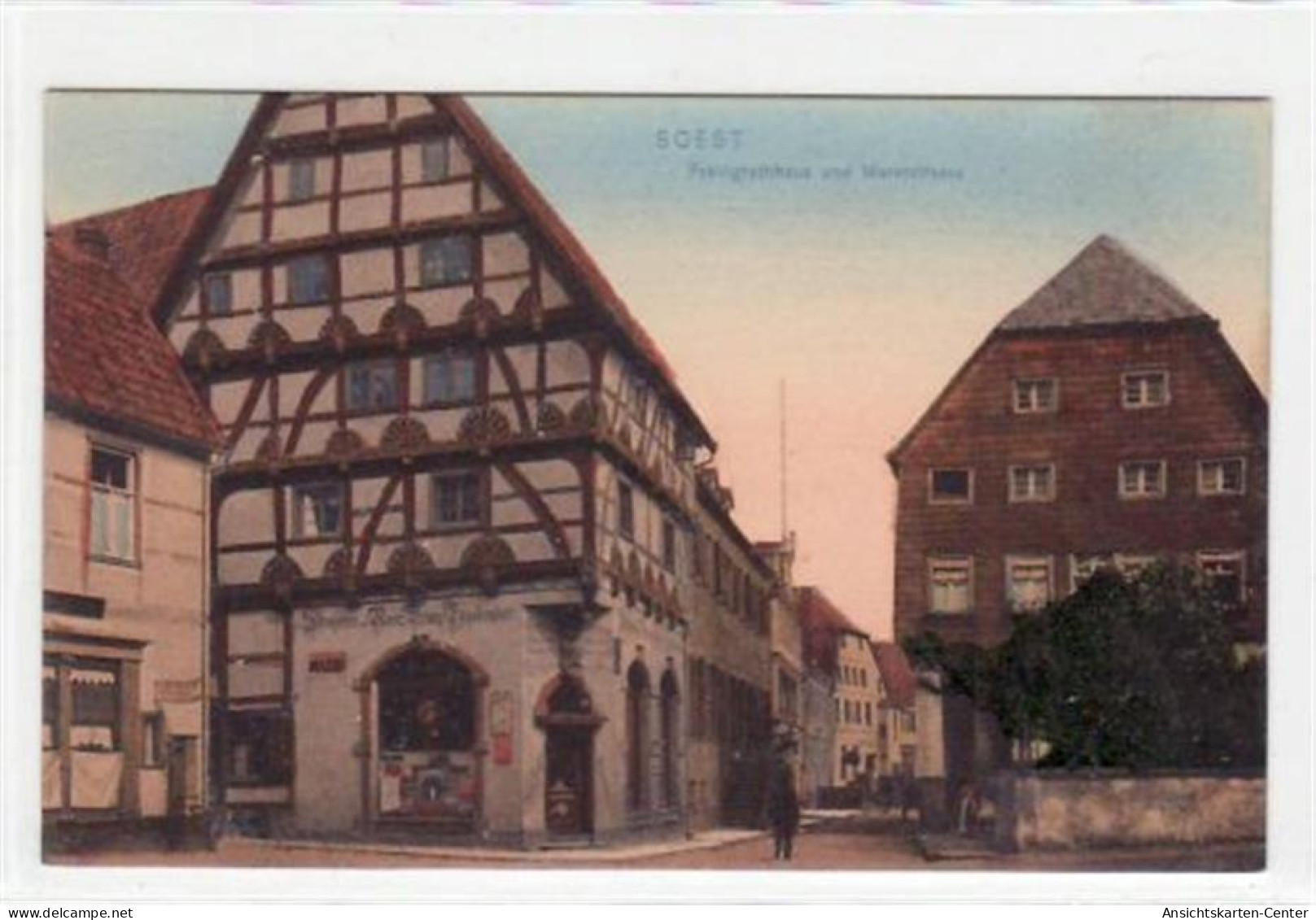 39064508 - Soest Mit Freiligrathhaus Und Marktstrasse Ungelaufen  Gute Erhaltung. - Soest