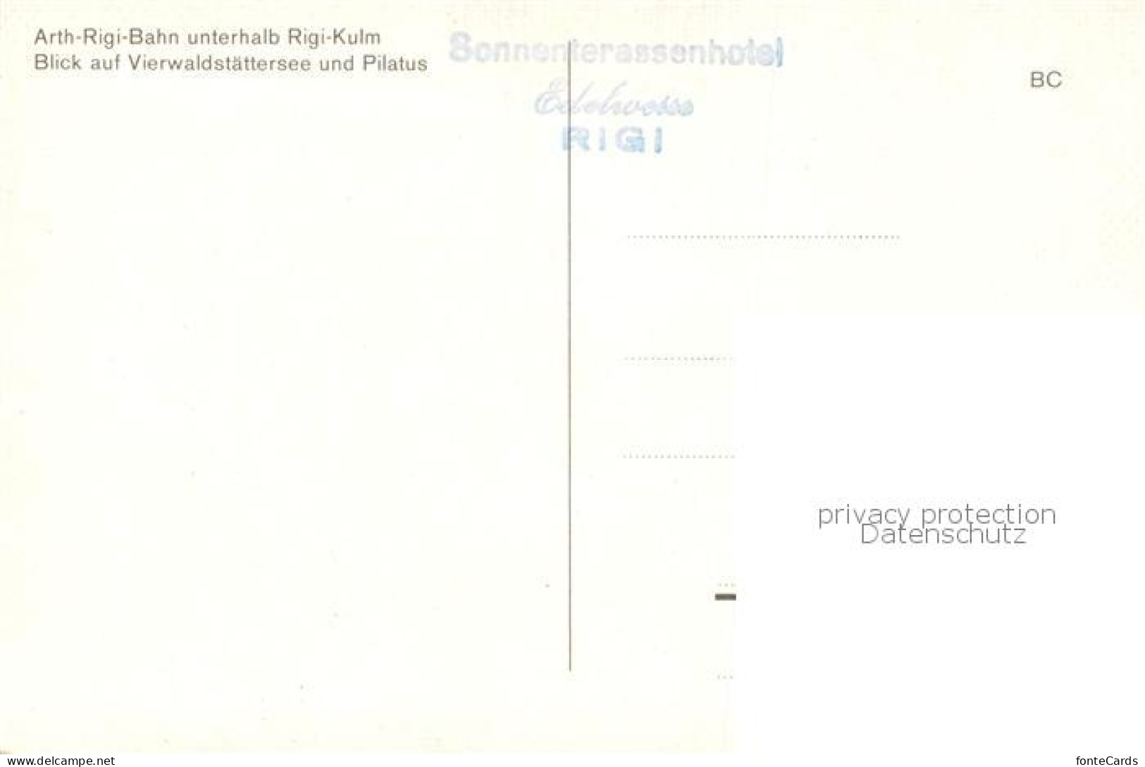 13800699 Rigi Kulm Arth Rigi Bahn Mit Vierwaldstaettersee Und Pilatus Rigi Kulm - Other & Unclassified