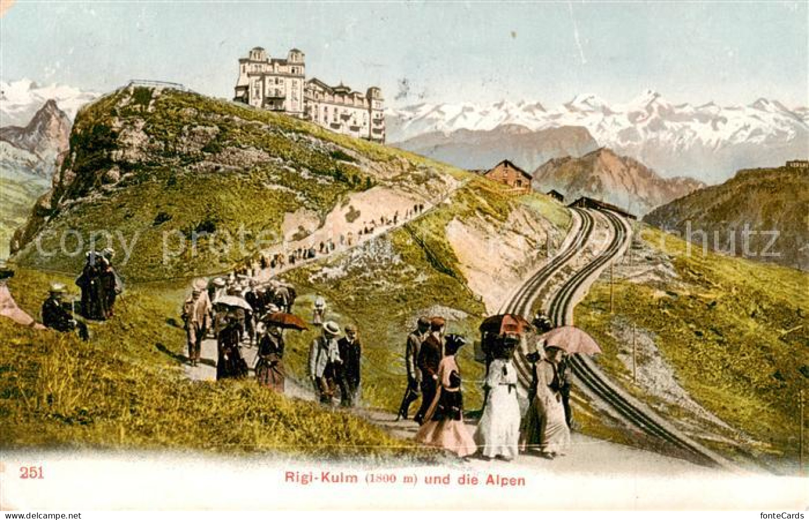 13800697 Rigi Kulm Kulm Hotel Und Die Alpen Rigi Kulm - Andere & Zonder Classificatie