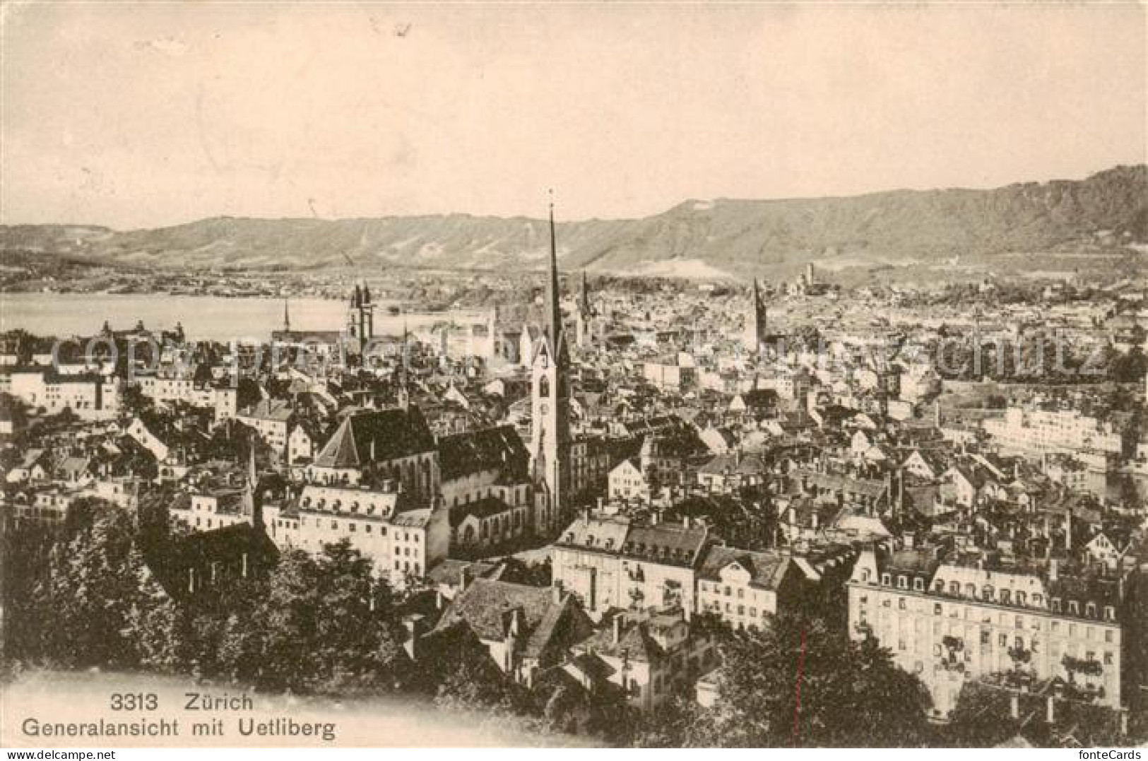 13800497 Zuerich ZH Generalansicht Mit Uetliberg Zuerich ZH - Sonstige & Ohne Zuordnung