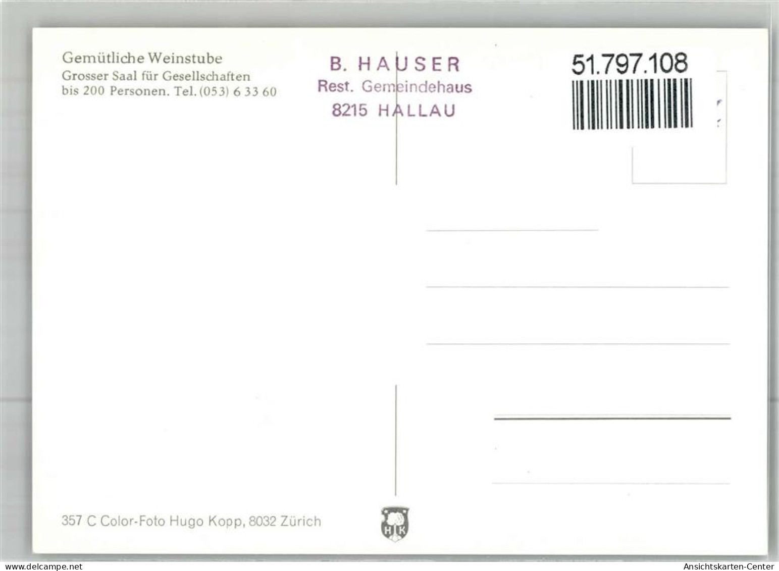 51797108 - Hallau - Altri & Non Classificati