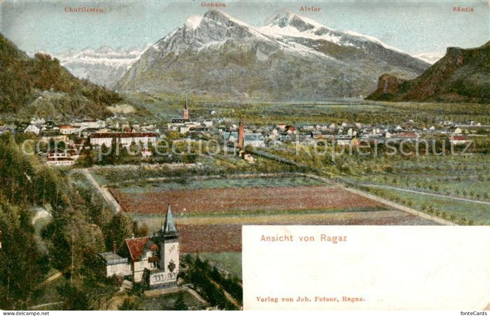 13799999 Ragaz Bad SG Panorama Mit Churfirsten Gonsen Alvier Saentis  - Other & Unclassified