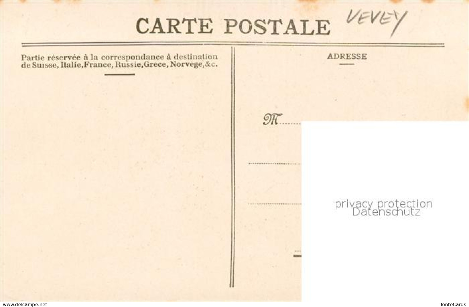 13798999 Vevey VD Vieux Et Vieille Carte Officielle De La Fête Des Vignerons Kue - Other & Unclassified