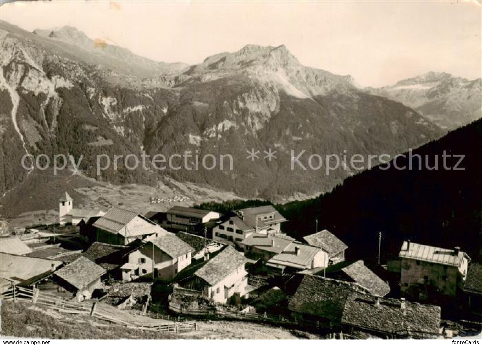 13798967 Wergenstein GR Bergdorf Alpenpanorama Wergenstein GR - Other & Unclassified