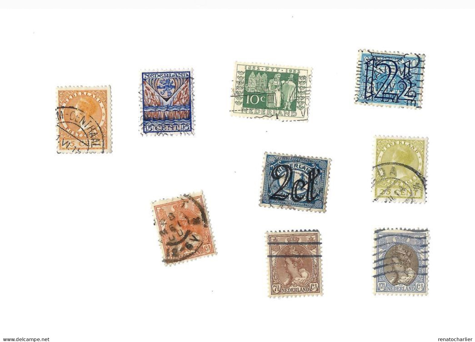 Collection de 155 timbres oblitérés.