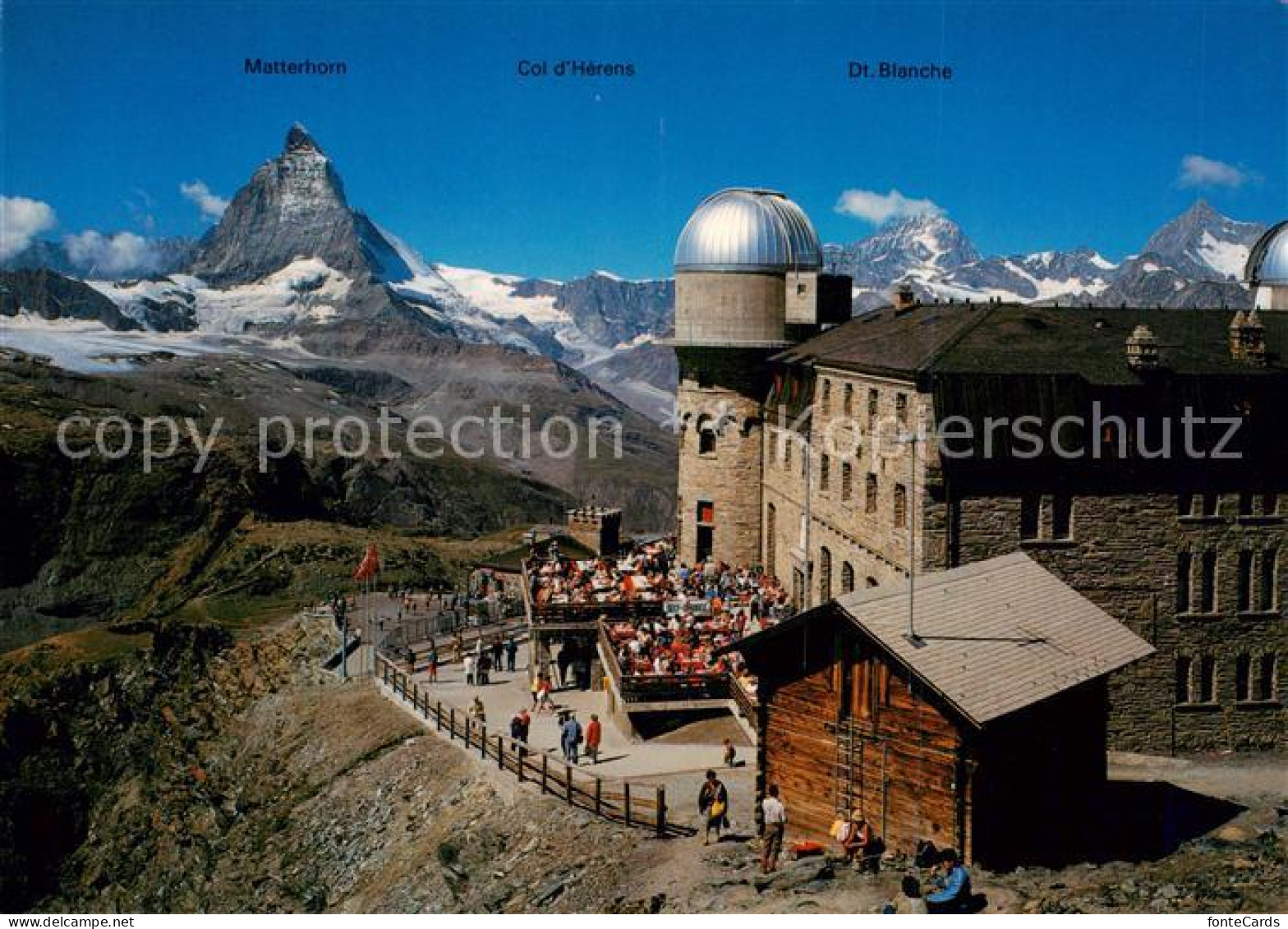 13798589 Zermatt VS Kulmhotel Gornergrat Mit Matterhorn Fliegeraufnahme Zermatt  - Autres & Non Classés