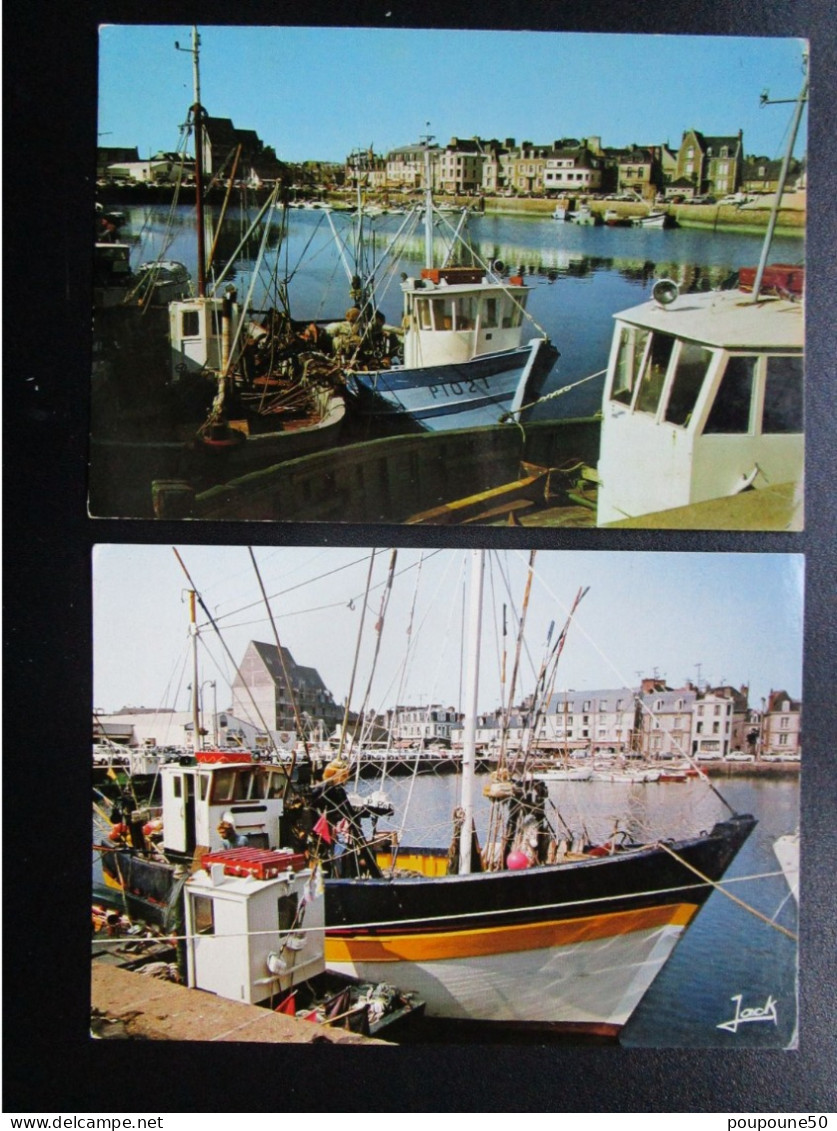 CP 22 Côtes Du Nord  - Lot De 2 Cartes Postales  -  Ports Bretons Paimpol  - PAIMPOL Le Bassin Et Les Quais - Paimpol