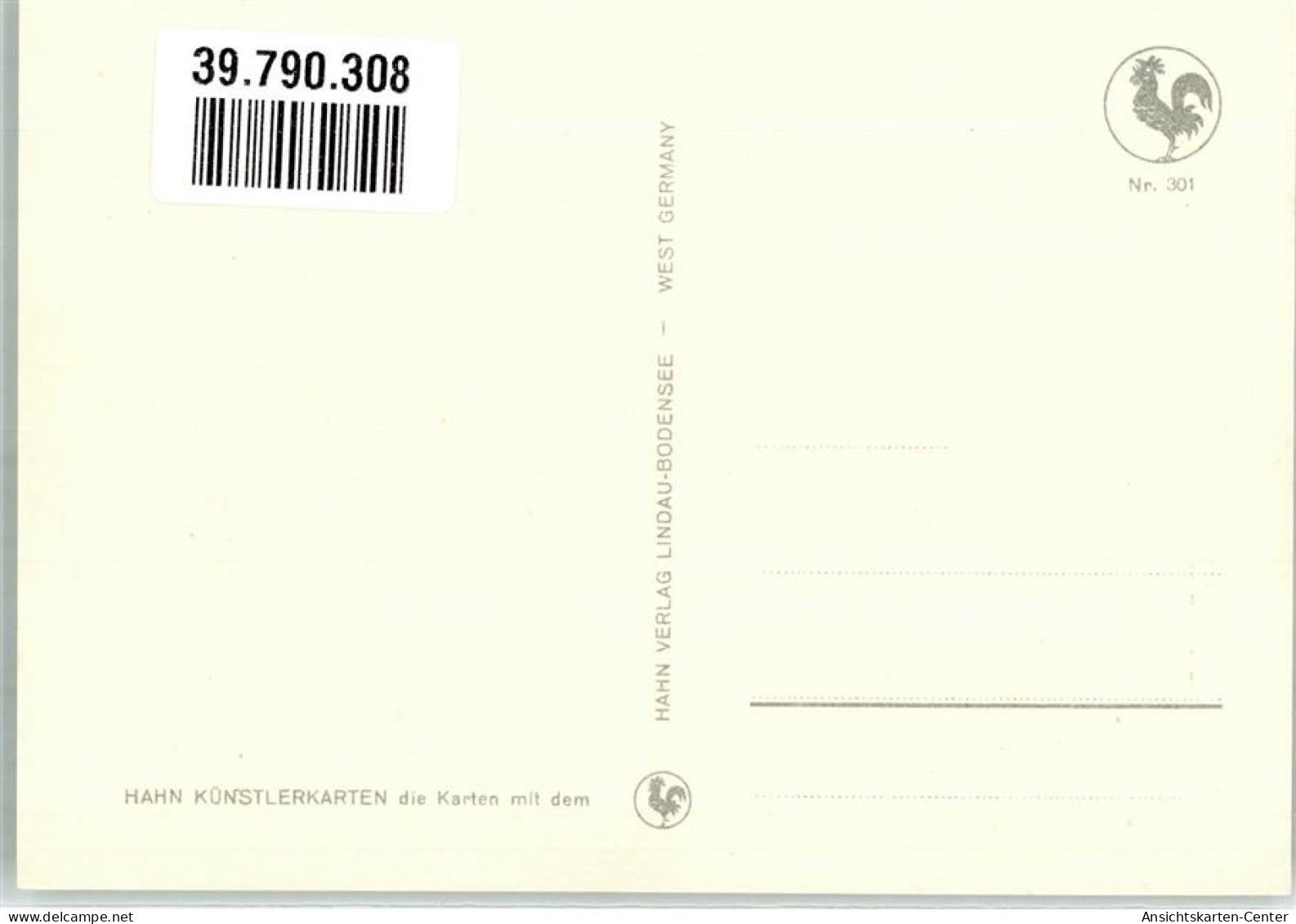 39790308 - Bayern Tracht Katze Handspiegel  Sign. Hahn Verlag   Nr. 301 - Autres & Non Classés