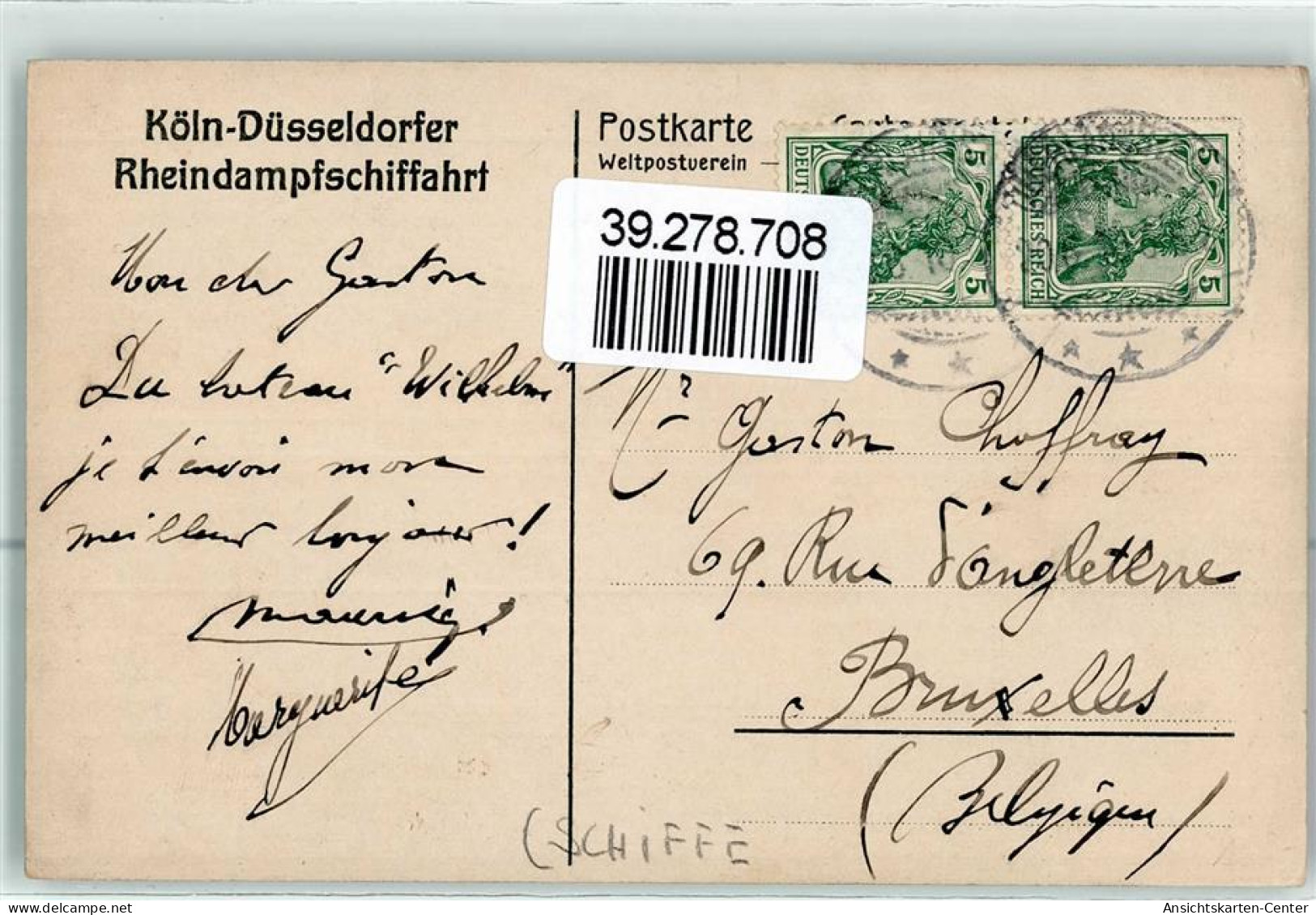 39278708 - Koeln Duesseldorfer Rheindampschiffahrt - Piroscafi