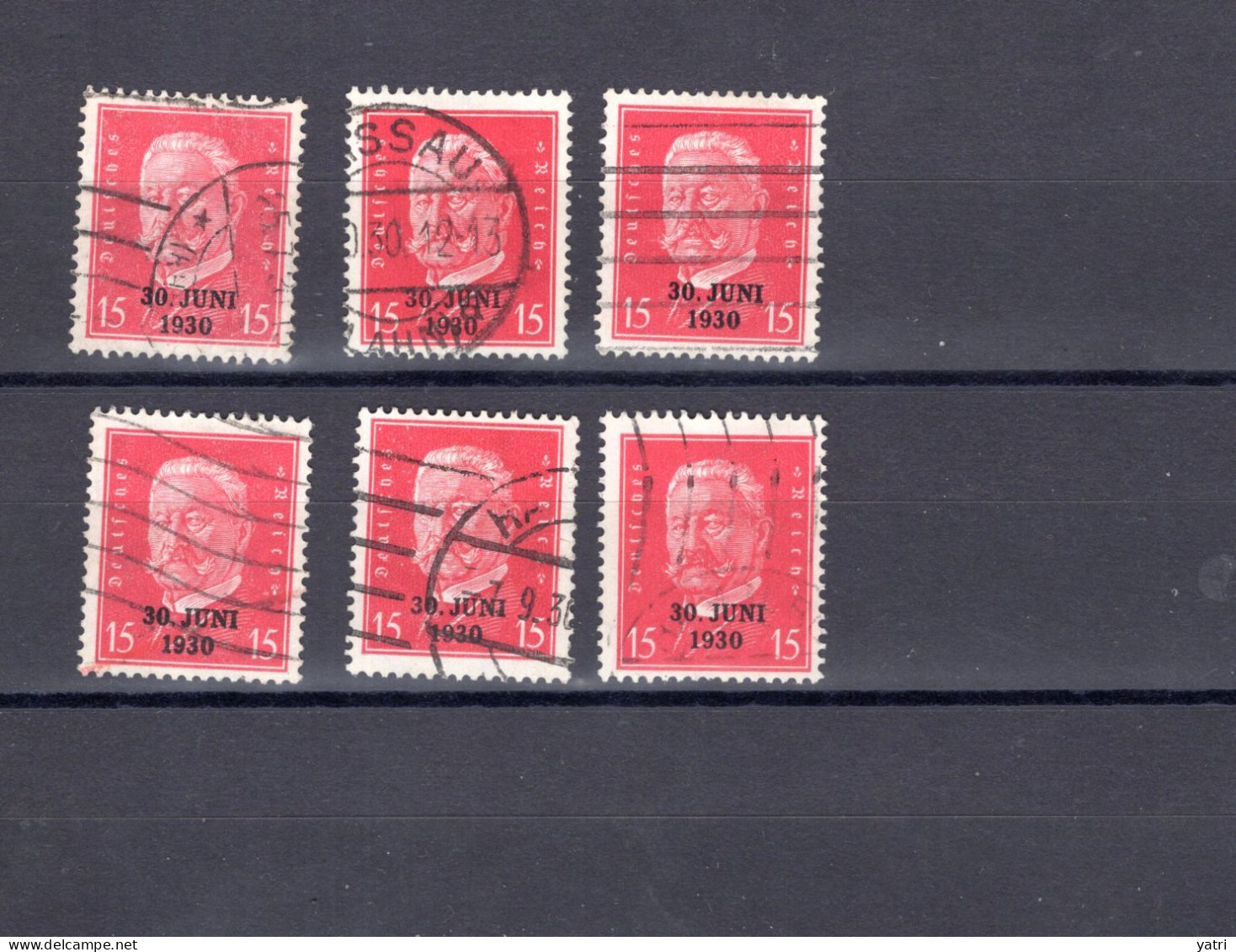 Repubblica Di Weimar -  Mi. 445 Ø - 6 Francobolli - Used Stamps