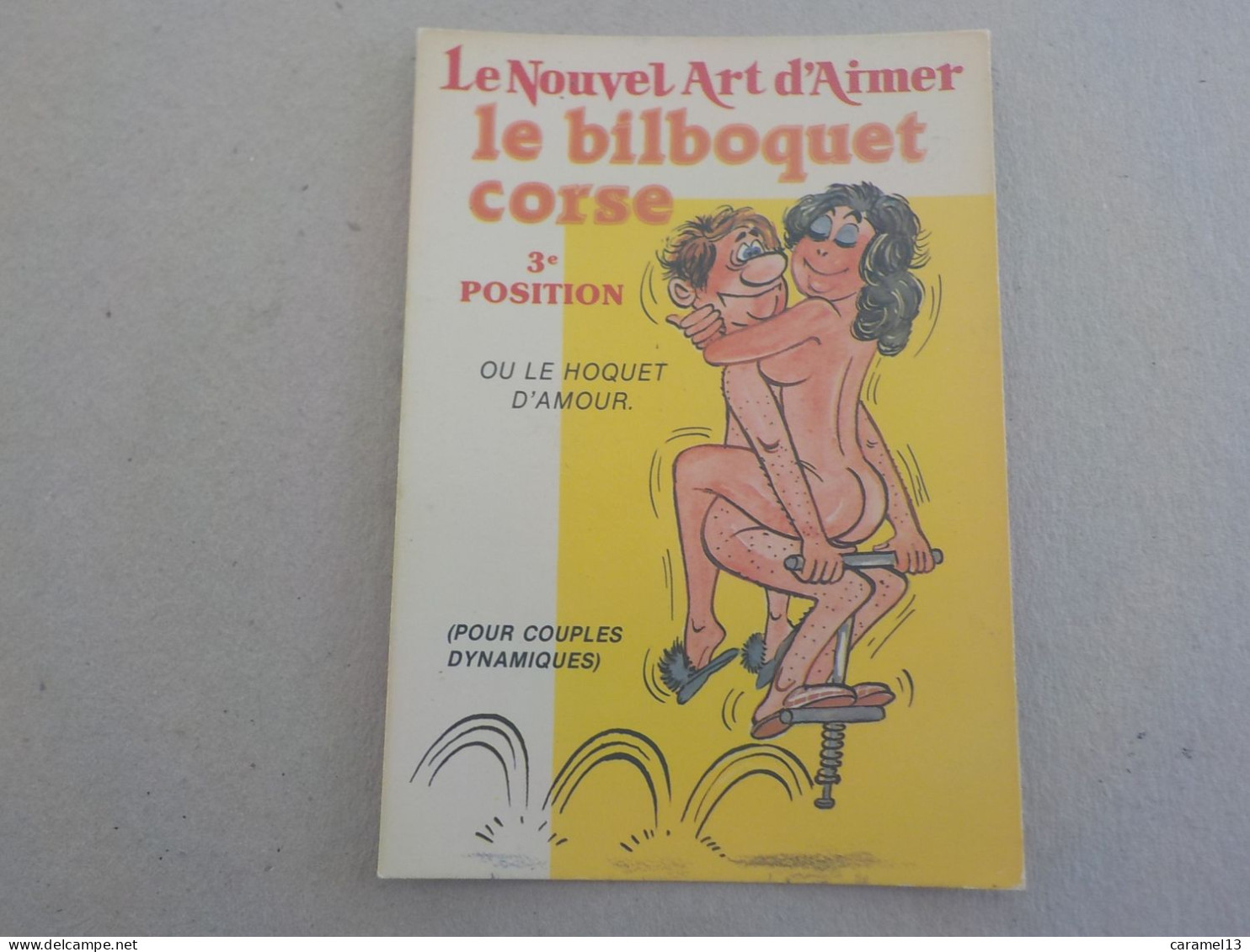 CPSM -  AU PLUS RAPIDE - CARTE HUMORISTIQUE COQUINE  - FEMME  DENUDEE -   NON VOYAGEE - Humour