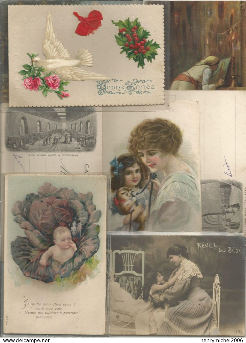 Lot D 'env . 1700  Cpa Cpsm Petit Format Types Petites Cartes Et " Drouilles " - 500 Postcards Min.