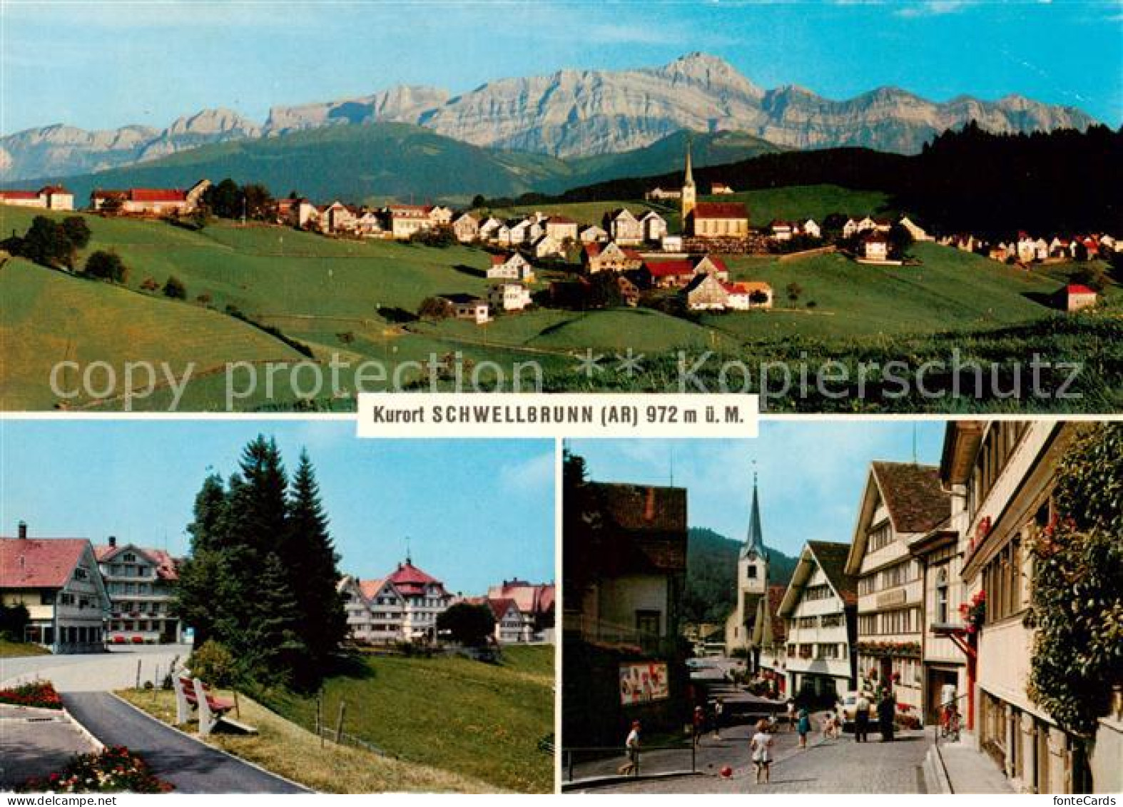 13797199 Schwellbrunn Panorama Kurort Alpenblick Ortsmotive Schwellbrunn - Altri & Non Classificati