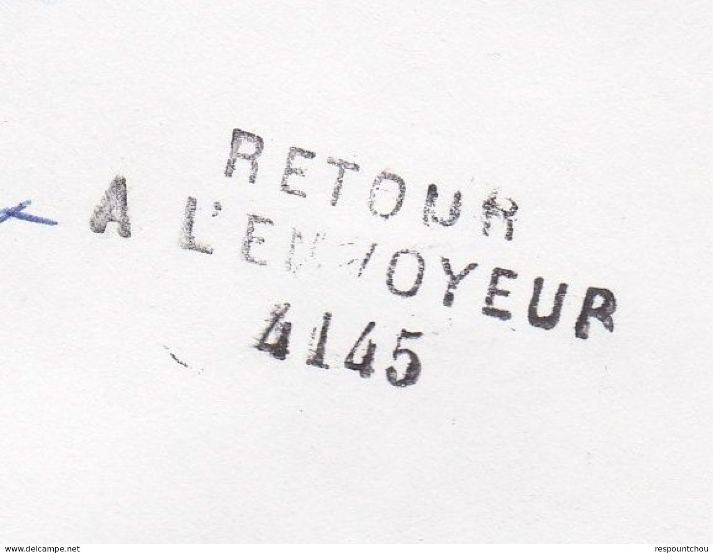 Cachet Linéaire Retour à L'Envoyeur 4145 De VERGT 24 Dordogne 1978 - Cachets Manuels