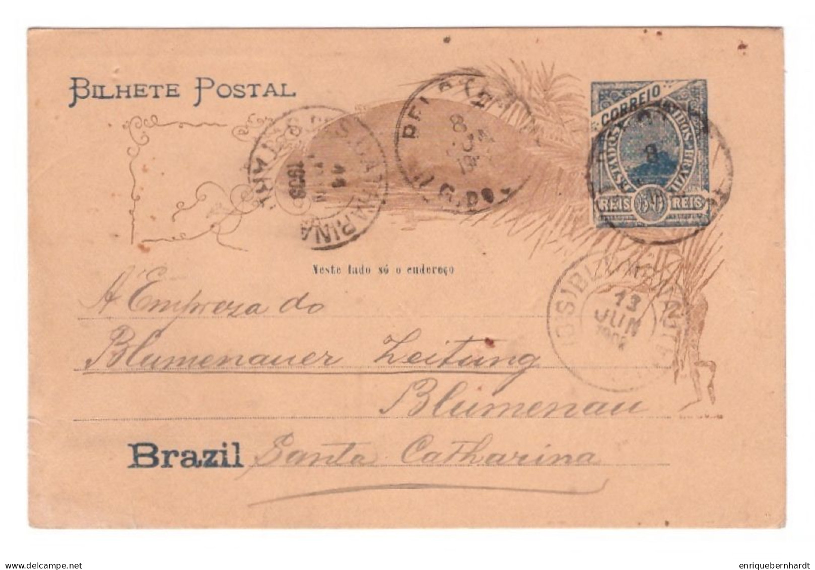 BRAZIL // BILHETE POSTAL // 1903 - Altri & Non Classificati