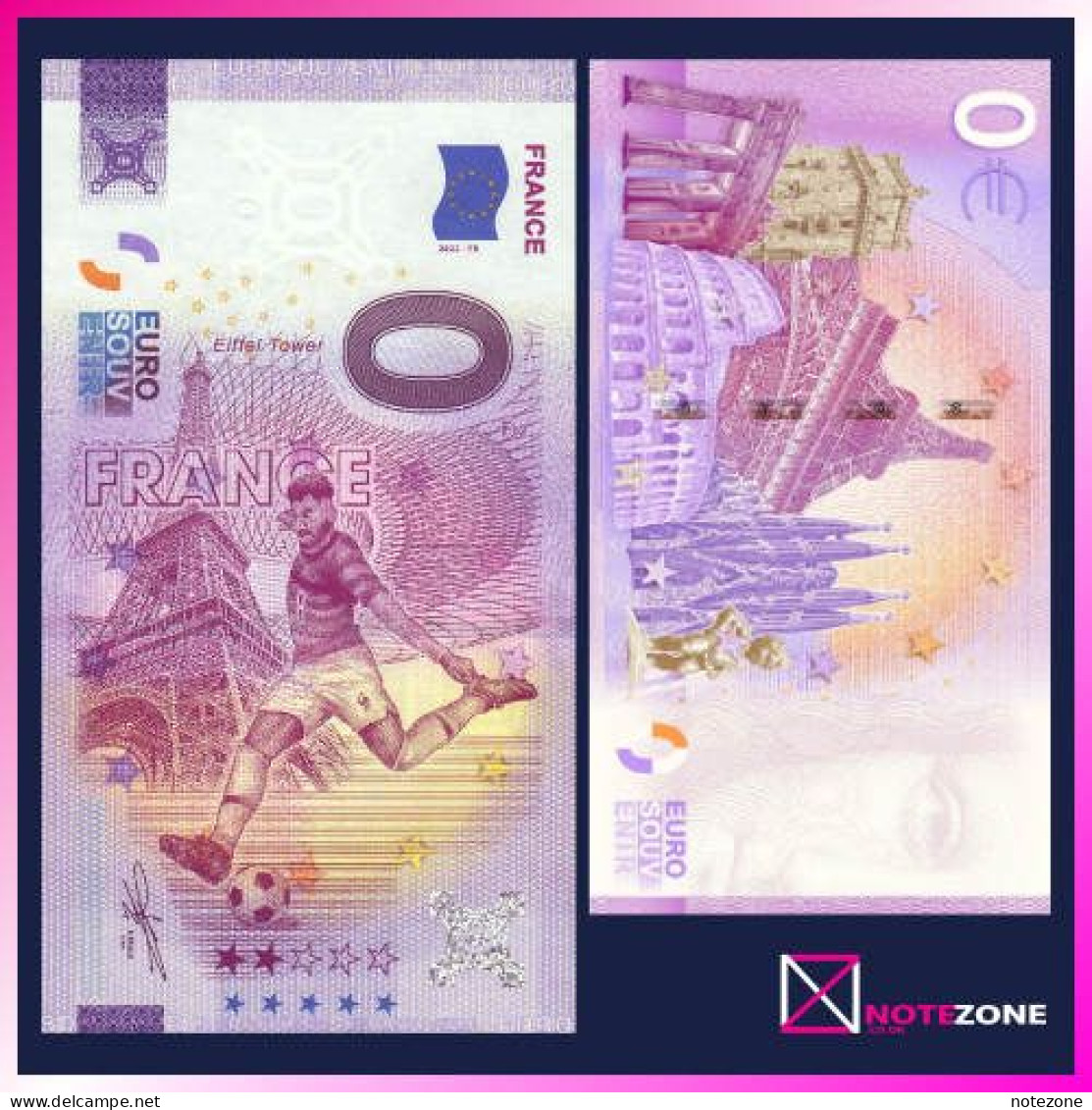 0 EURO France Test Fantasy Banknote Note, 0 Euro - Other & Unclassified