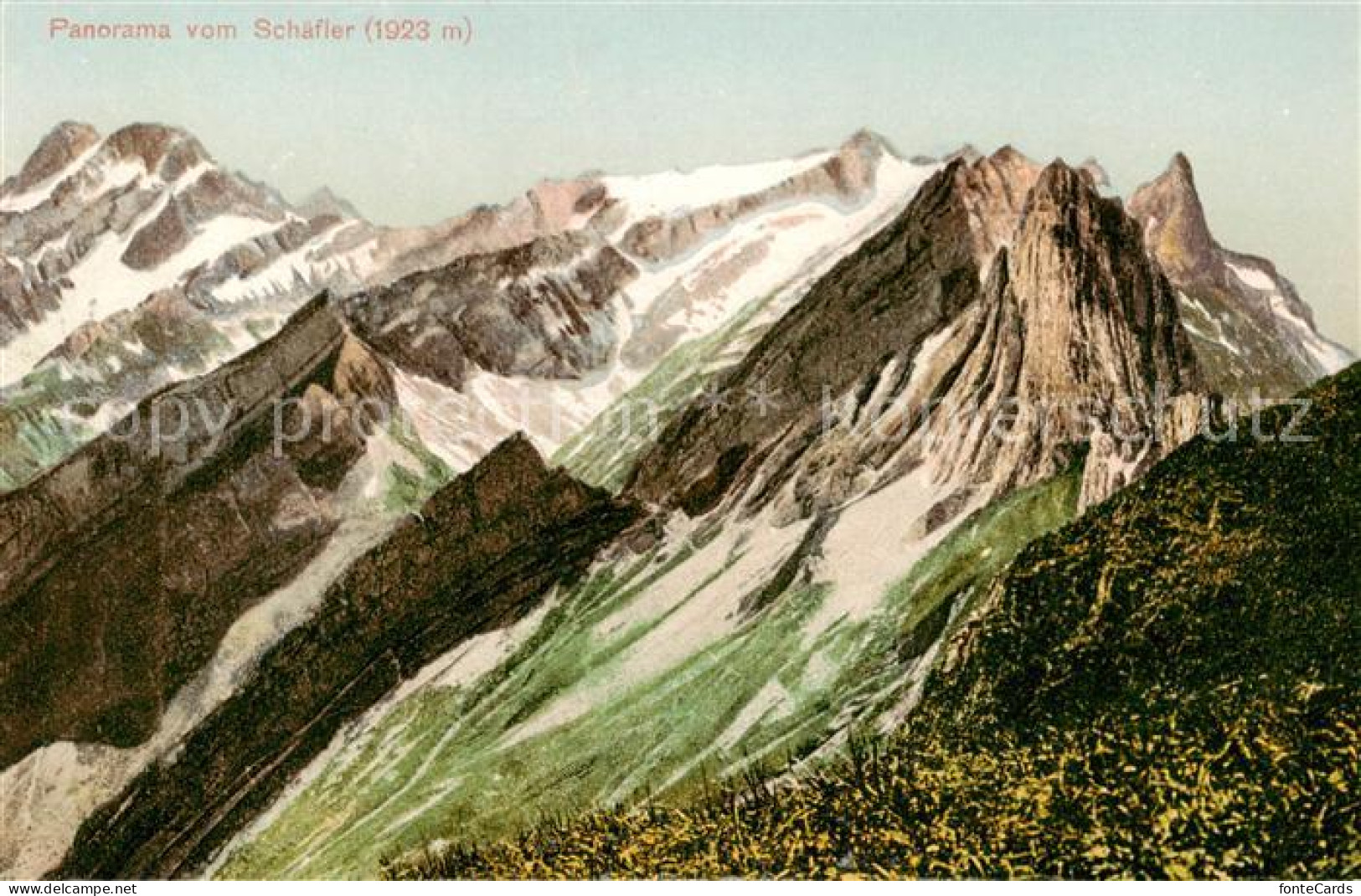 13795677 Appenzell IR Panorama Vom Schaefler Bergwelt Appenzeller Alpen Appenzel - Autres & Non Classés