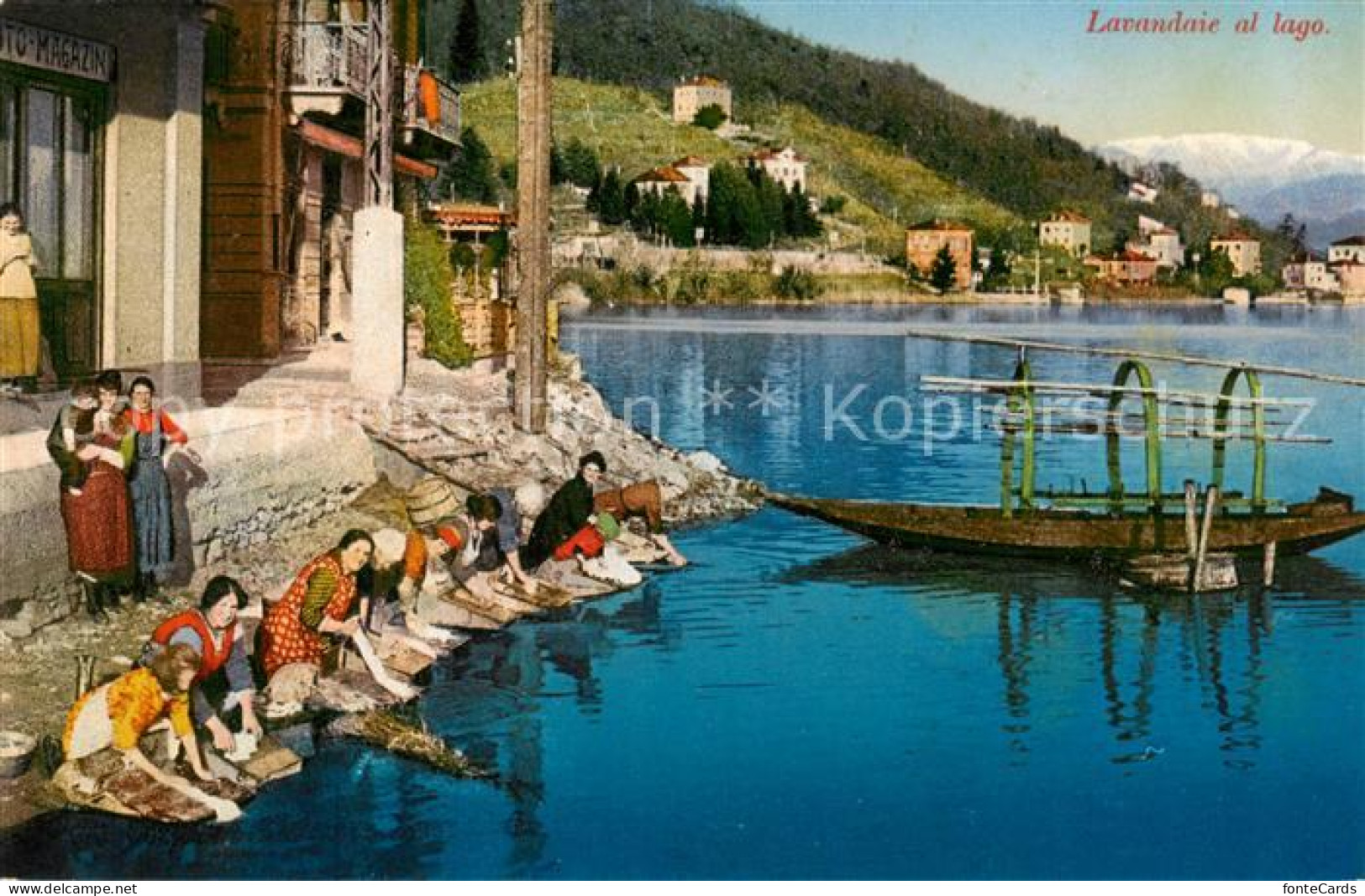 13795649 Lugano Lago Di Lugano TI Lavandaie Al Lago  - Autres & Non Classés