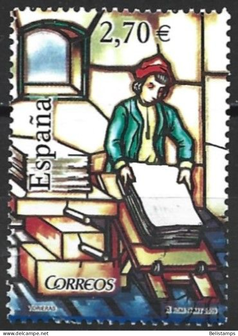 Spain 2009. Scott #3653 (U) Stained-Glass Window (Single Stamp From Souvenir Sheet) - Usados