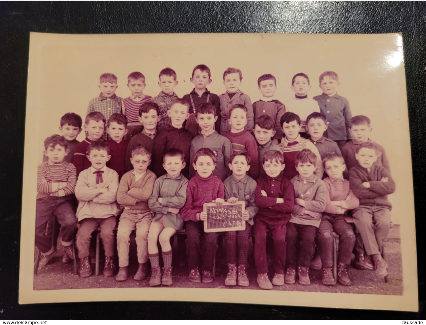 36 - NEUVY Saint SEPULCHRE - Photo De Classe 1963-1964 - 12.5 X 17.5cm - Sonstige & Ohne Zuordnung