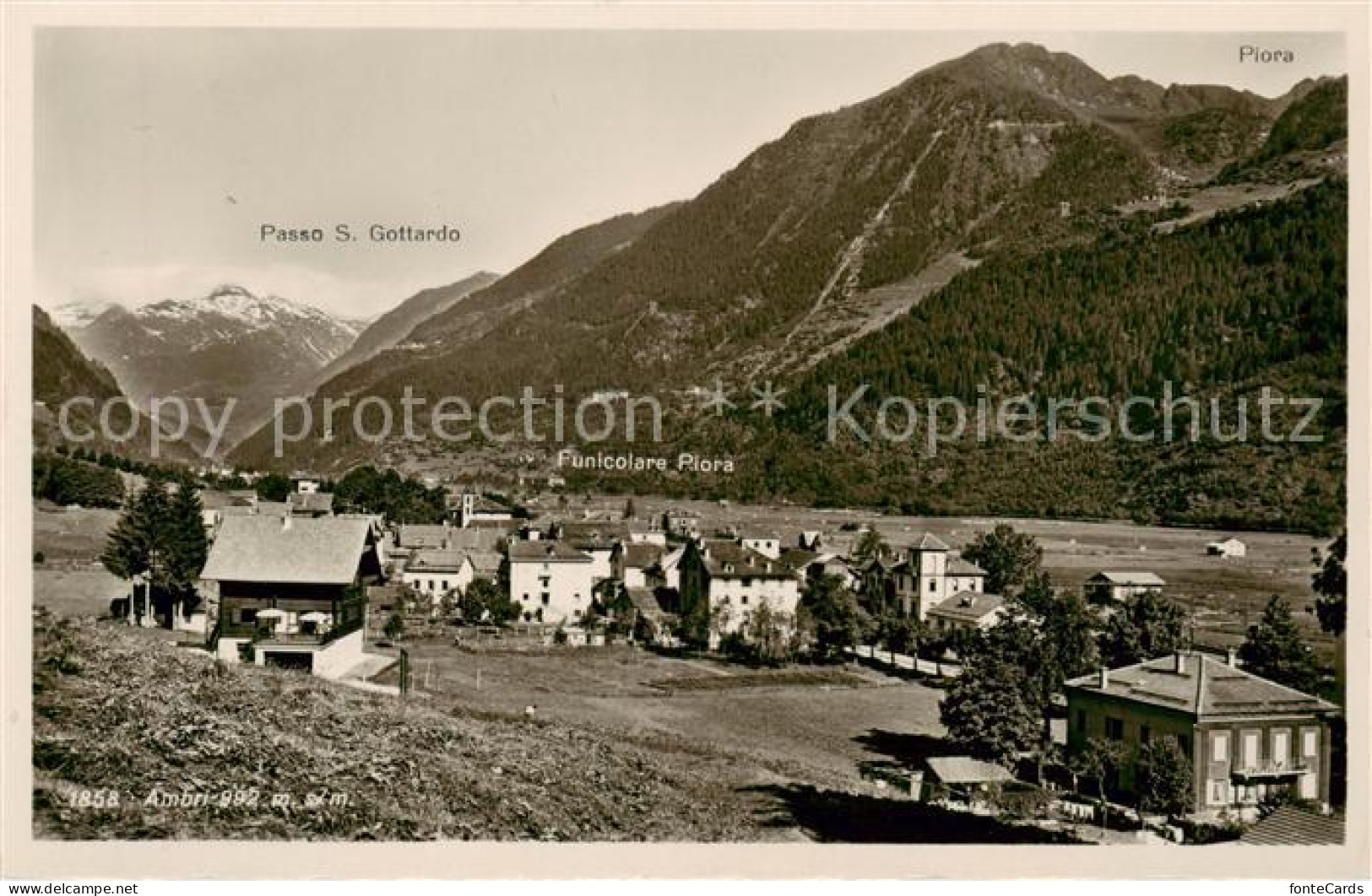 13795137 Ambri TI Passo S. Gottardo U. Piora  - Autres & Non Classés